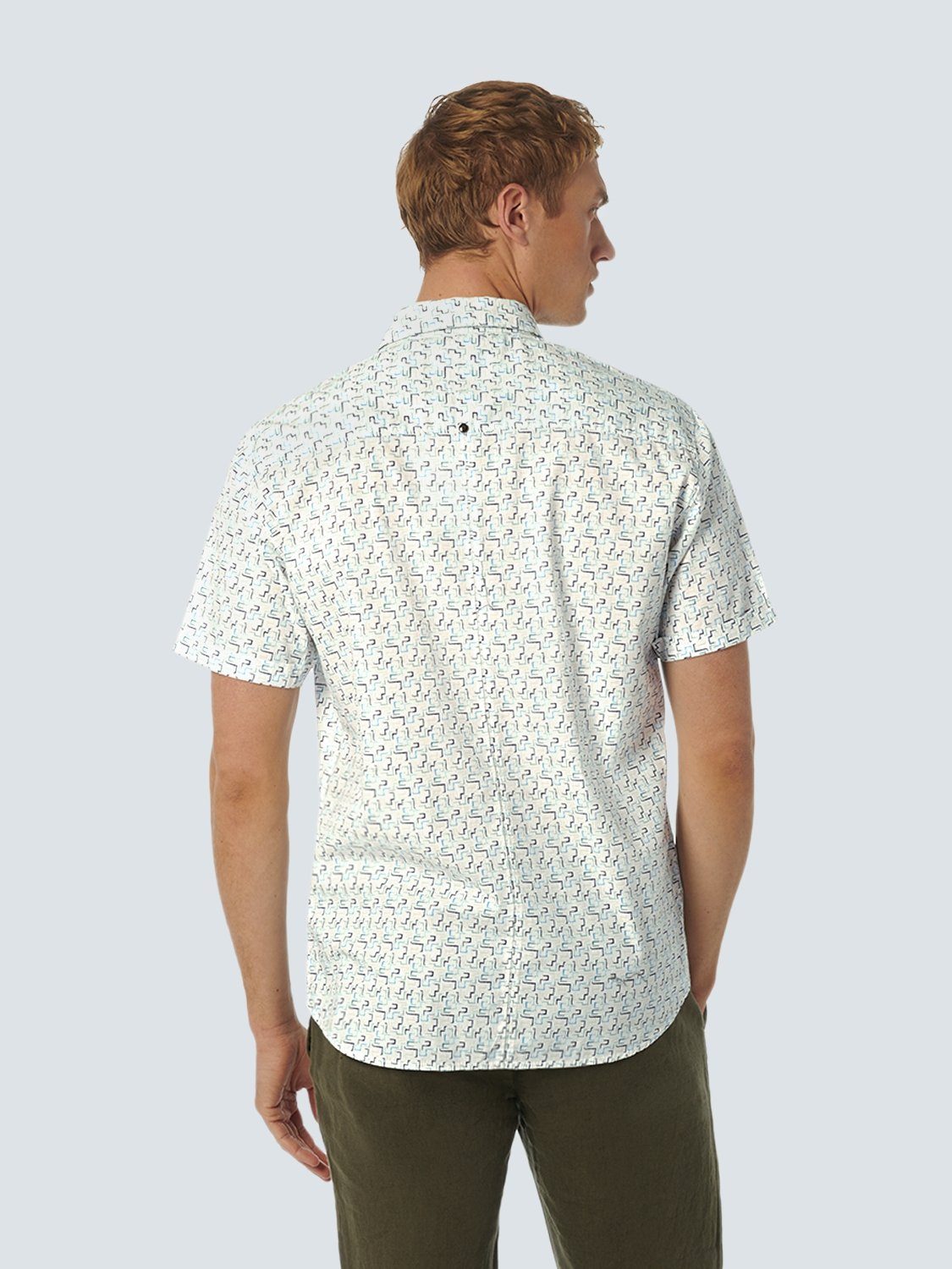 NO EXCESS Overhemd met korte mouwen met all-over print
