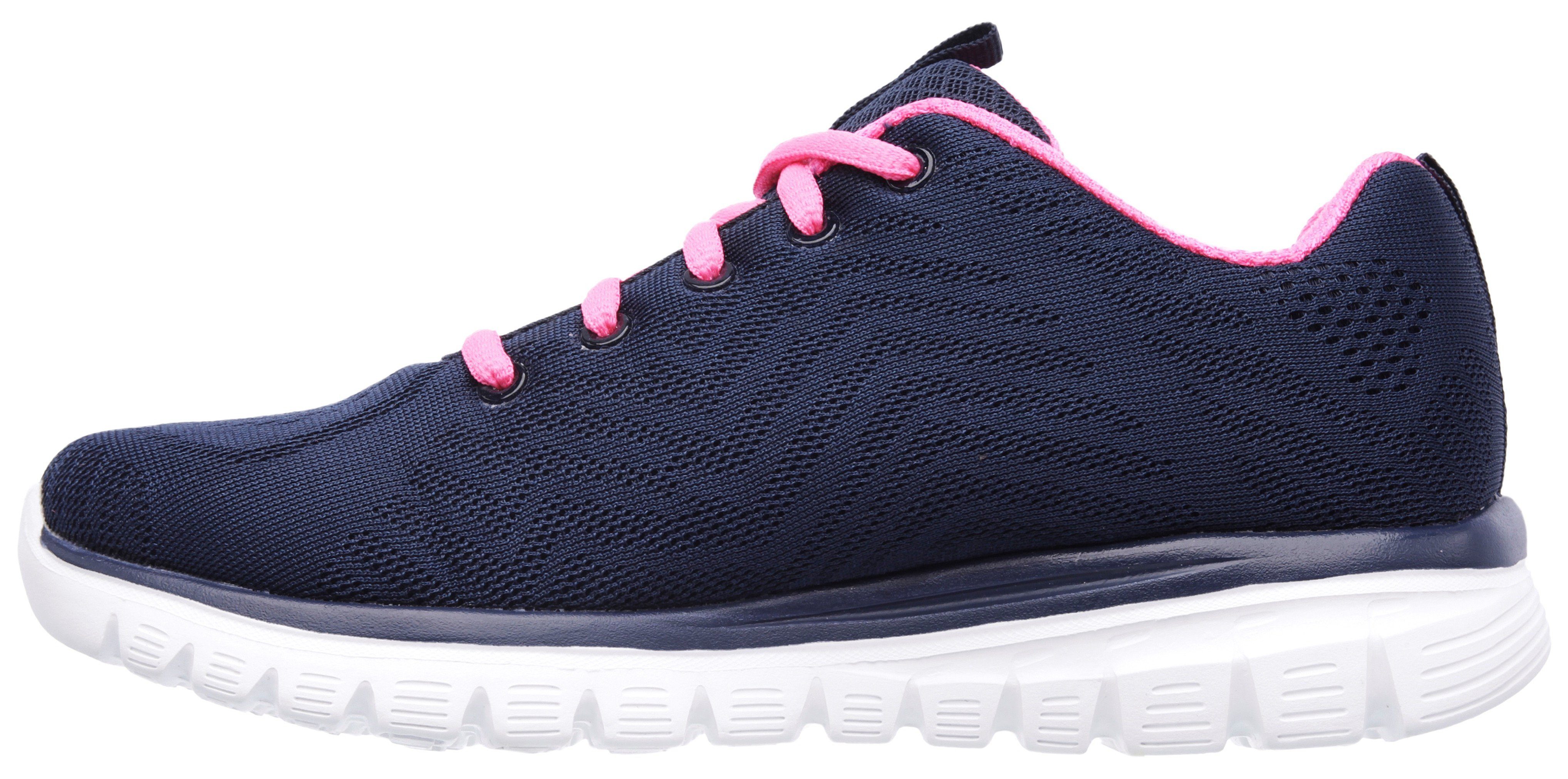 Skechers Sneakers Graceful - Get Connected Vrijetijdsschoen, lage schoen, veterschoen in schoenwijdte G (wijd)