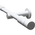 gardinia gordijnroede set metaal crete cilinder serie (1 stuk) wit