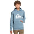 quiksilver hoodie big logo youth blauw