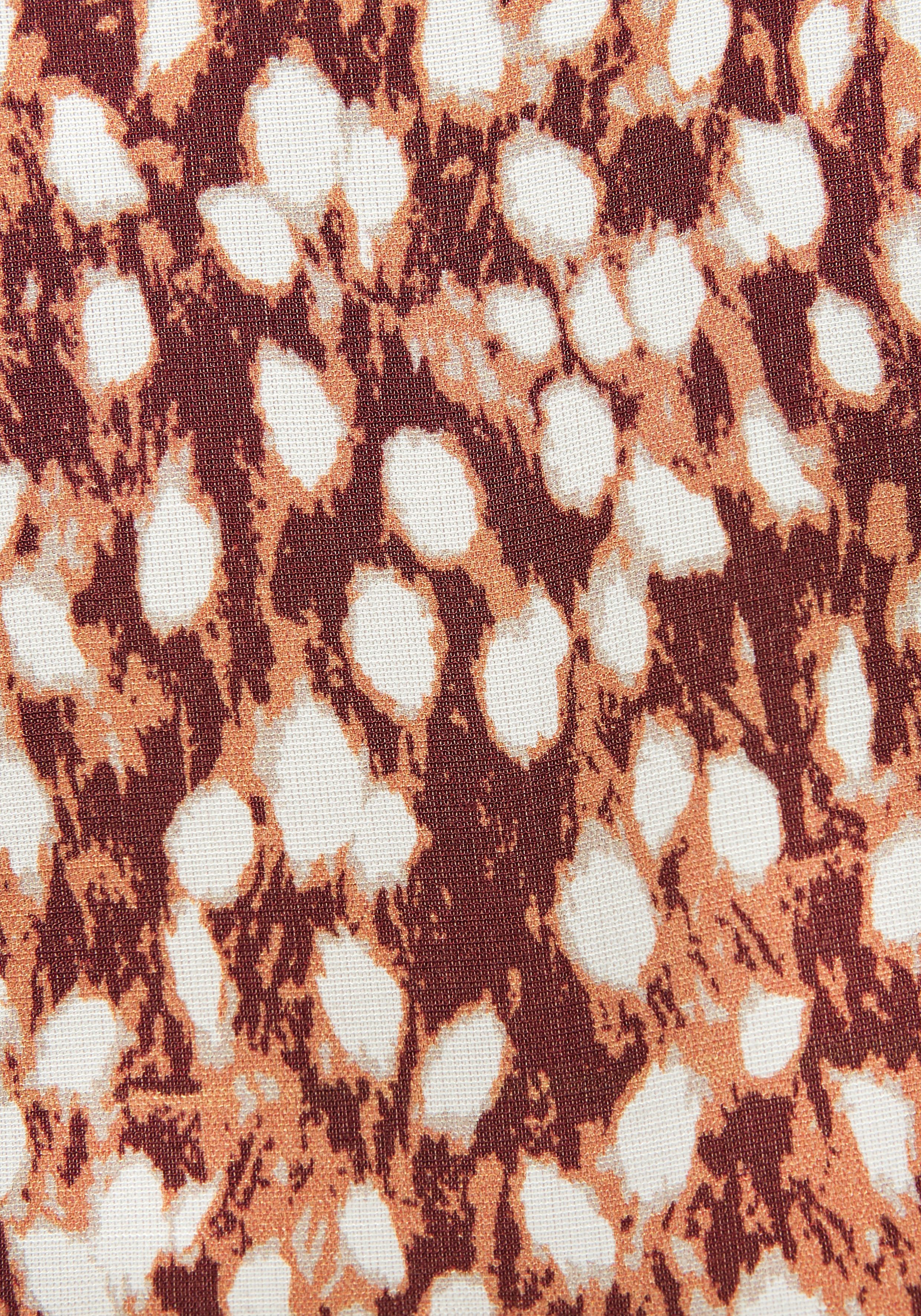 Vivance Maxi-jurk met diepe ruguitsnede, drukjurk, damesjurk lang