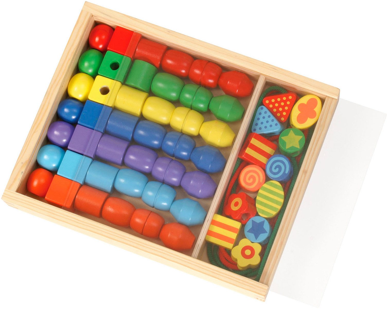 Lena® Knutselset Super beads houten rijgkralen FSC®- beschermt bos - wereldwijd