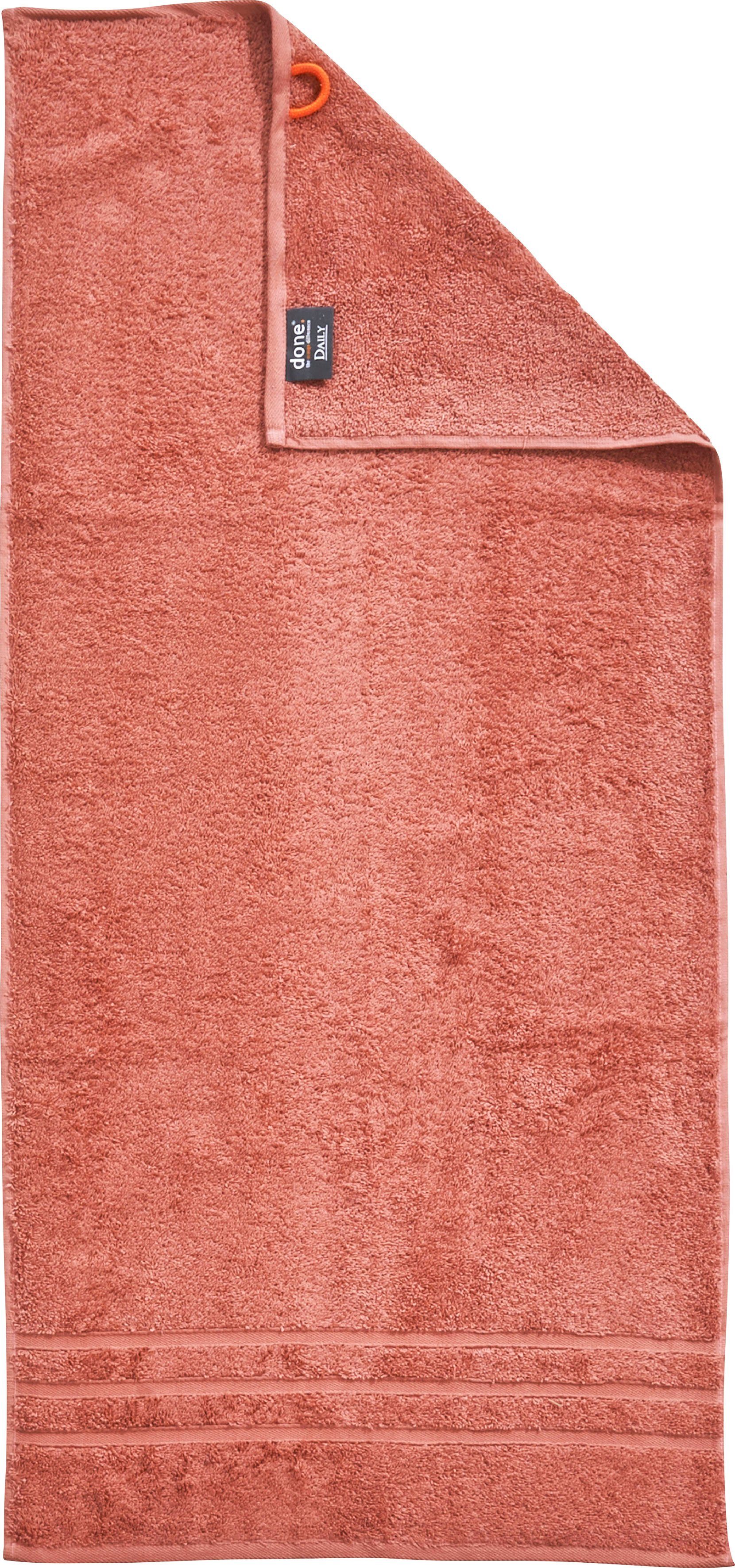 done.® Handdoekenset Daily uni Unikleurig, absorberende walk-badstof (set, 4 stuks)