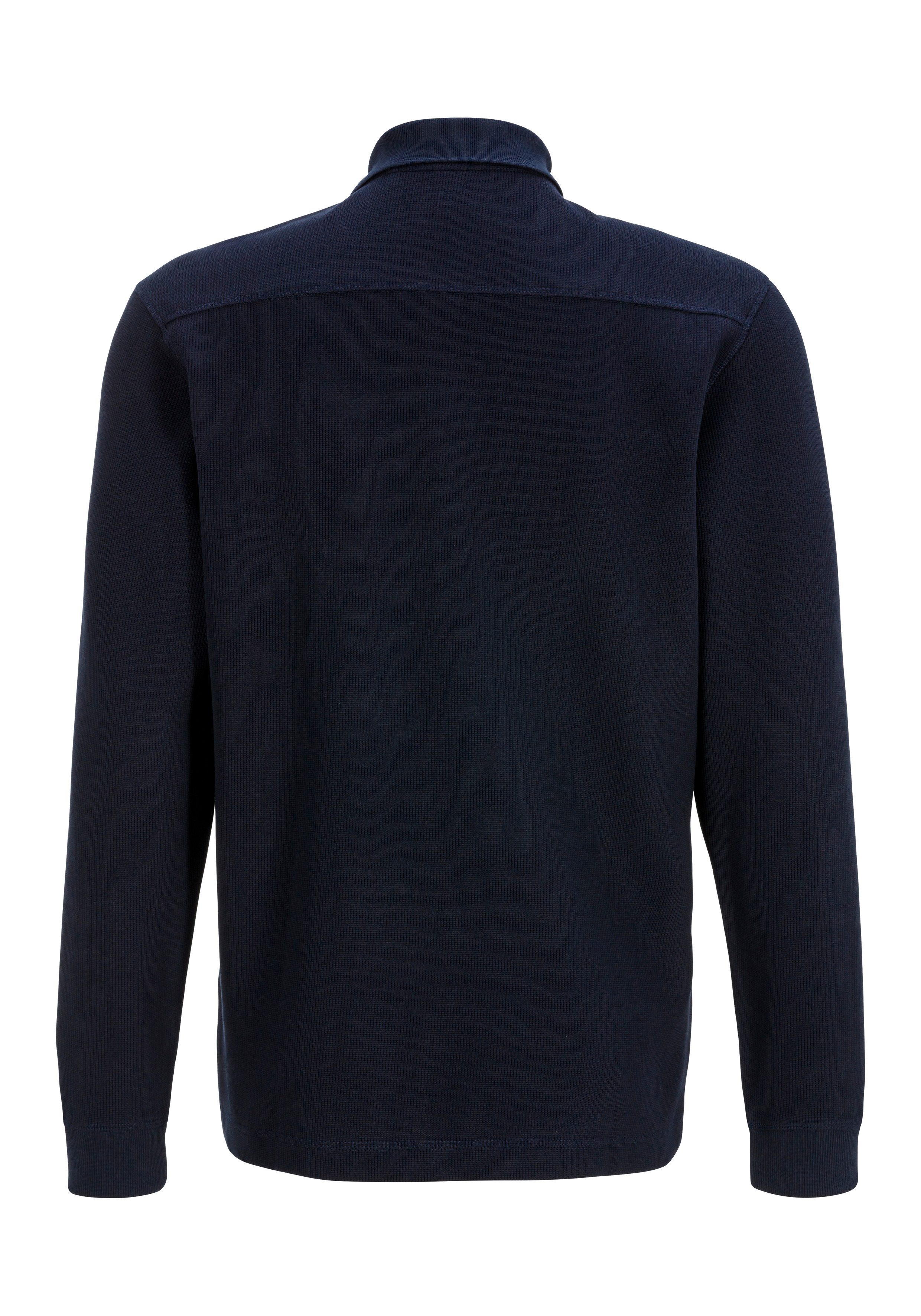 Boss Orange Poloshirt Petempestolong met knoopsluiting