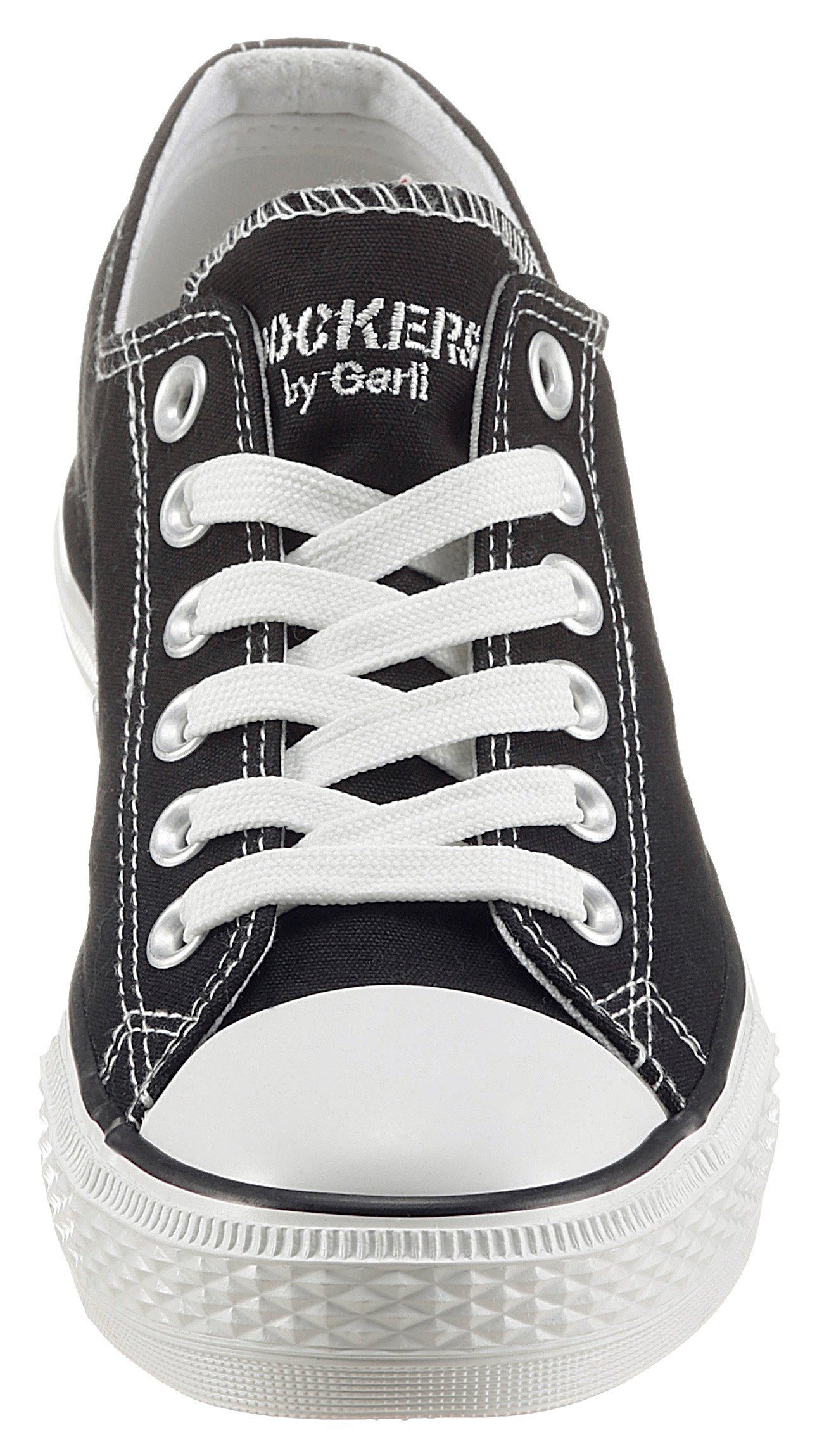 Dockers by Gerli Sneakers met subtiele logo-borduurwerk, vrijetijdsschoen, lage schoen, veterschoen