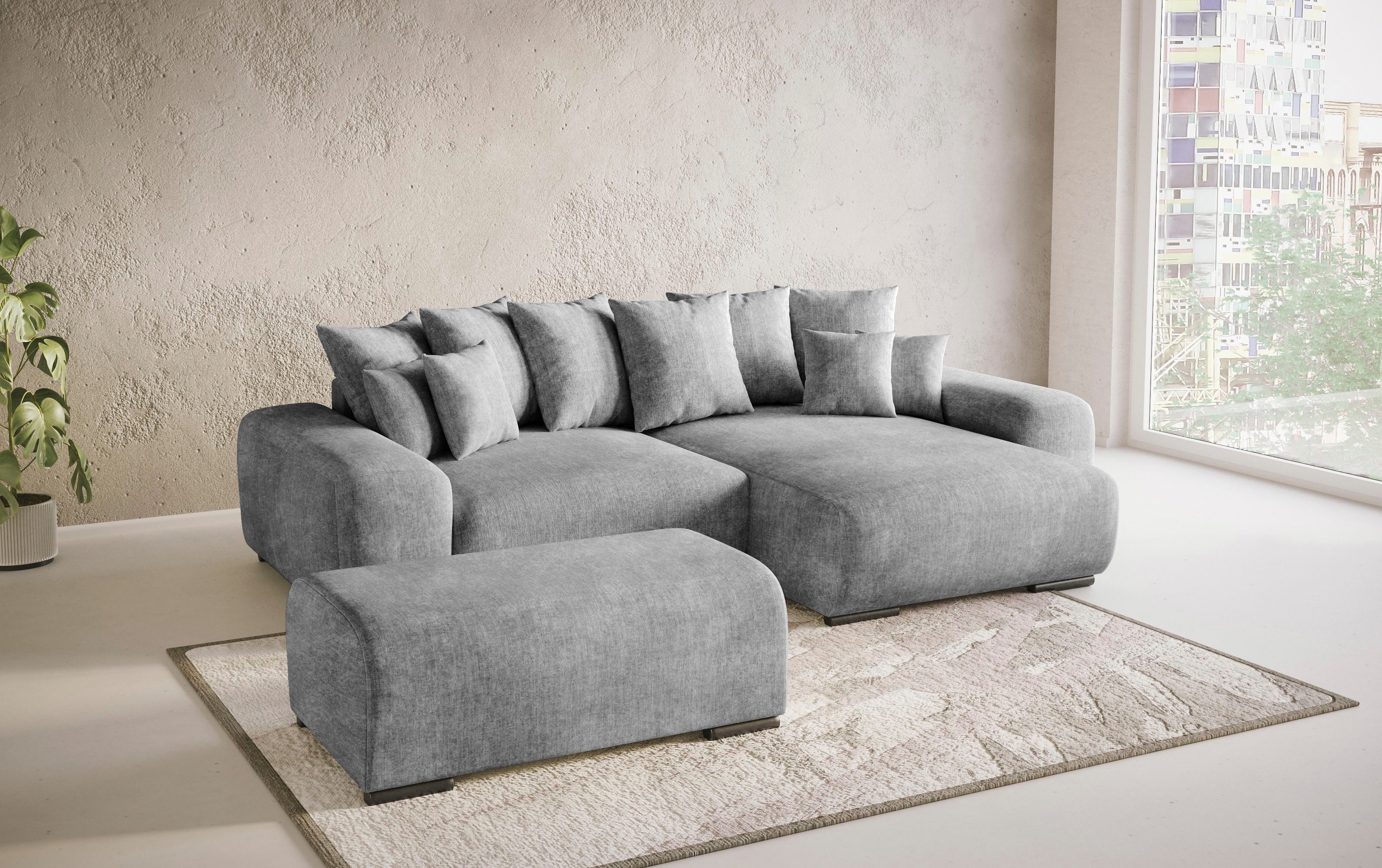 Mr. Couch Hoekbank Sundance II Doorlopende slaper met EasyBett-slaapfunctie, bedlade