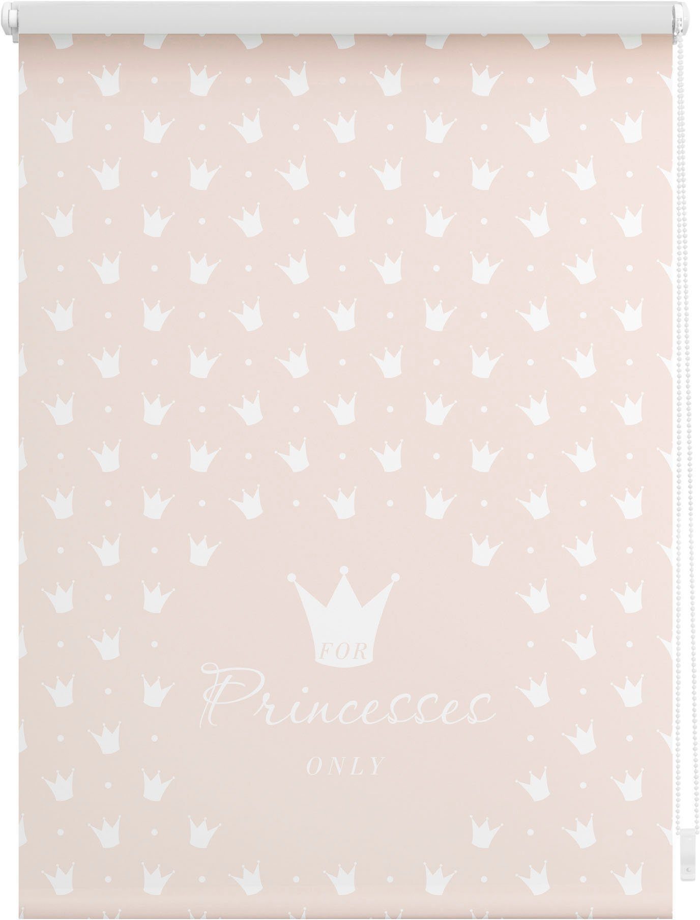 Rolgordijn met zijbediening, LICHTBLICK, »Klemmfix decor prinses Lilly«, lichtwerend, standaardmaat