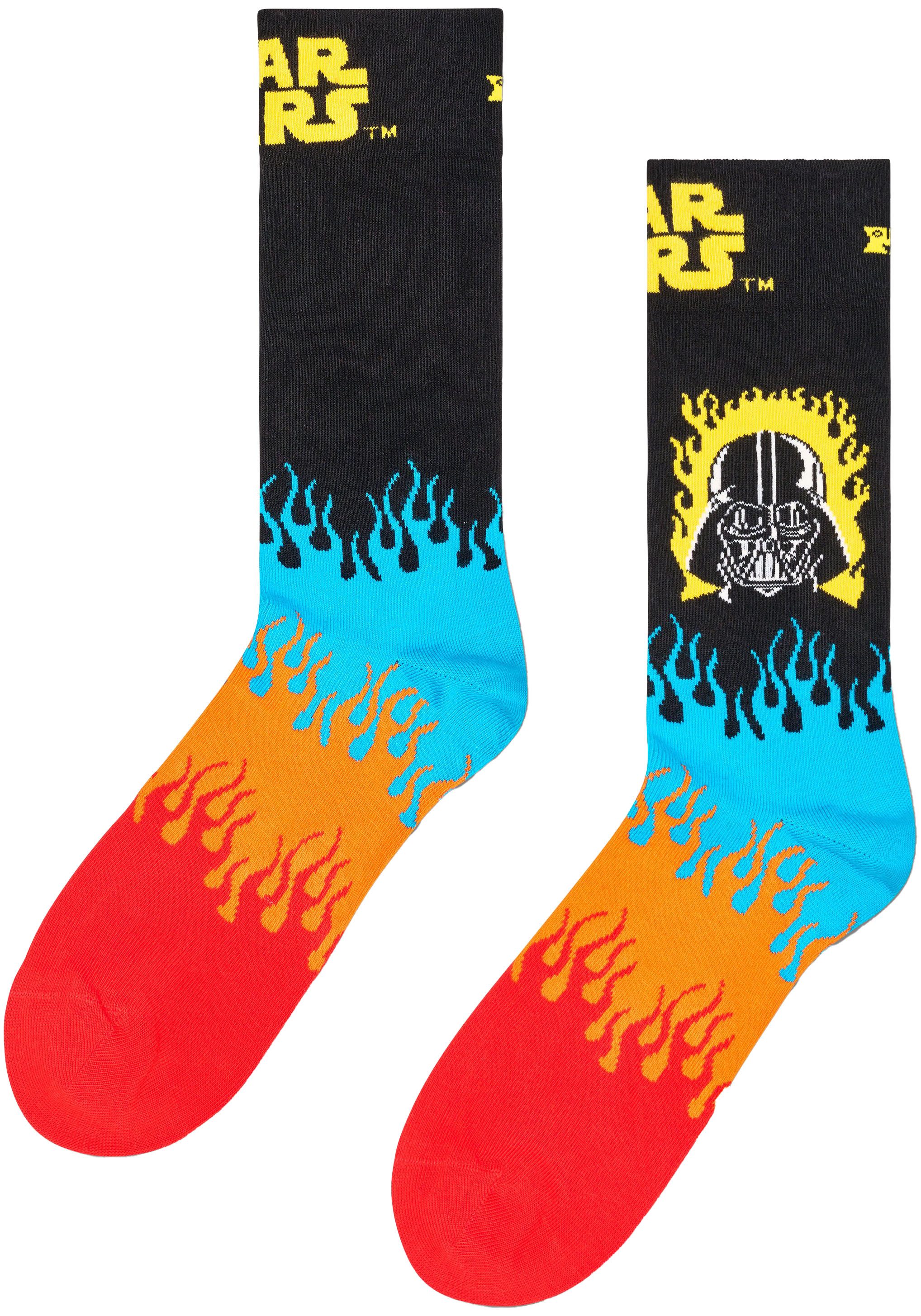 Happy Socks Lange sokken met opvallende vlammenpatronen (Set van 2)