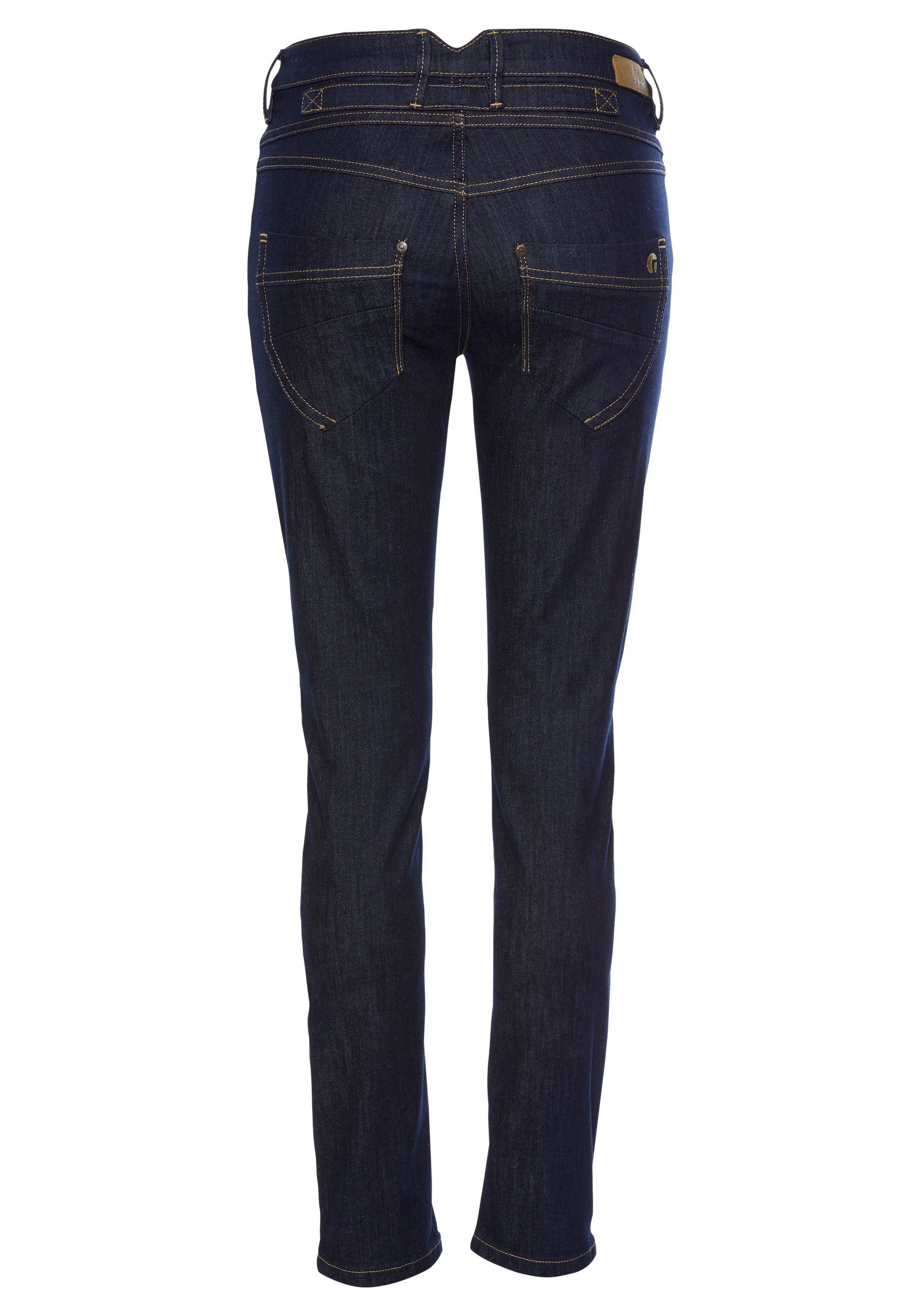 GANG Skinny fit jeans 94Medina met stijlvolle, half open knoopsluiting