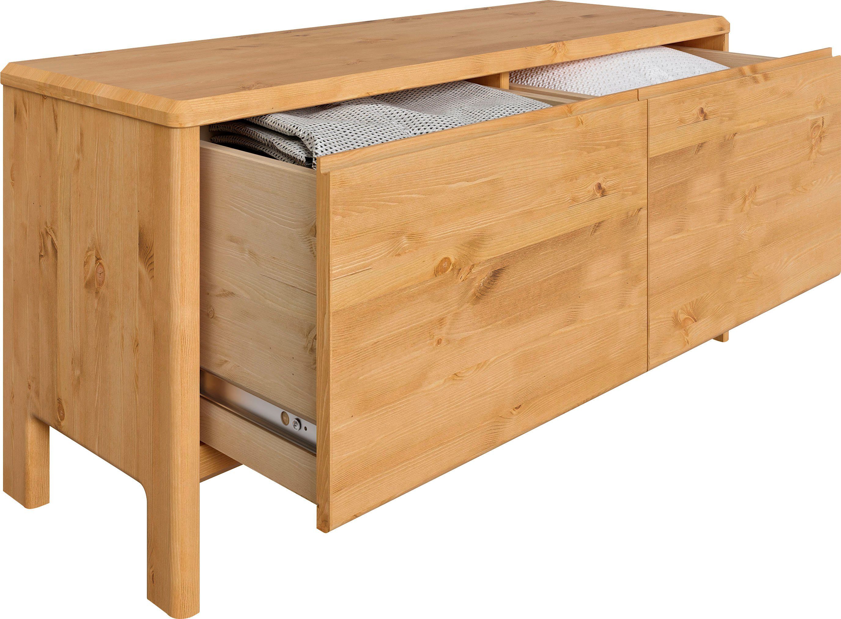Home affaire Kast Luven gecertificeerd massief hout, met 2 lades