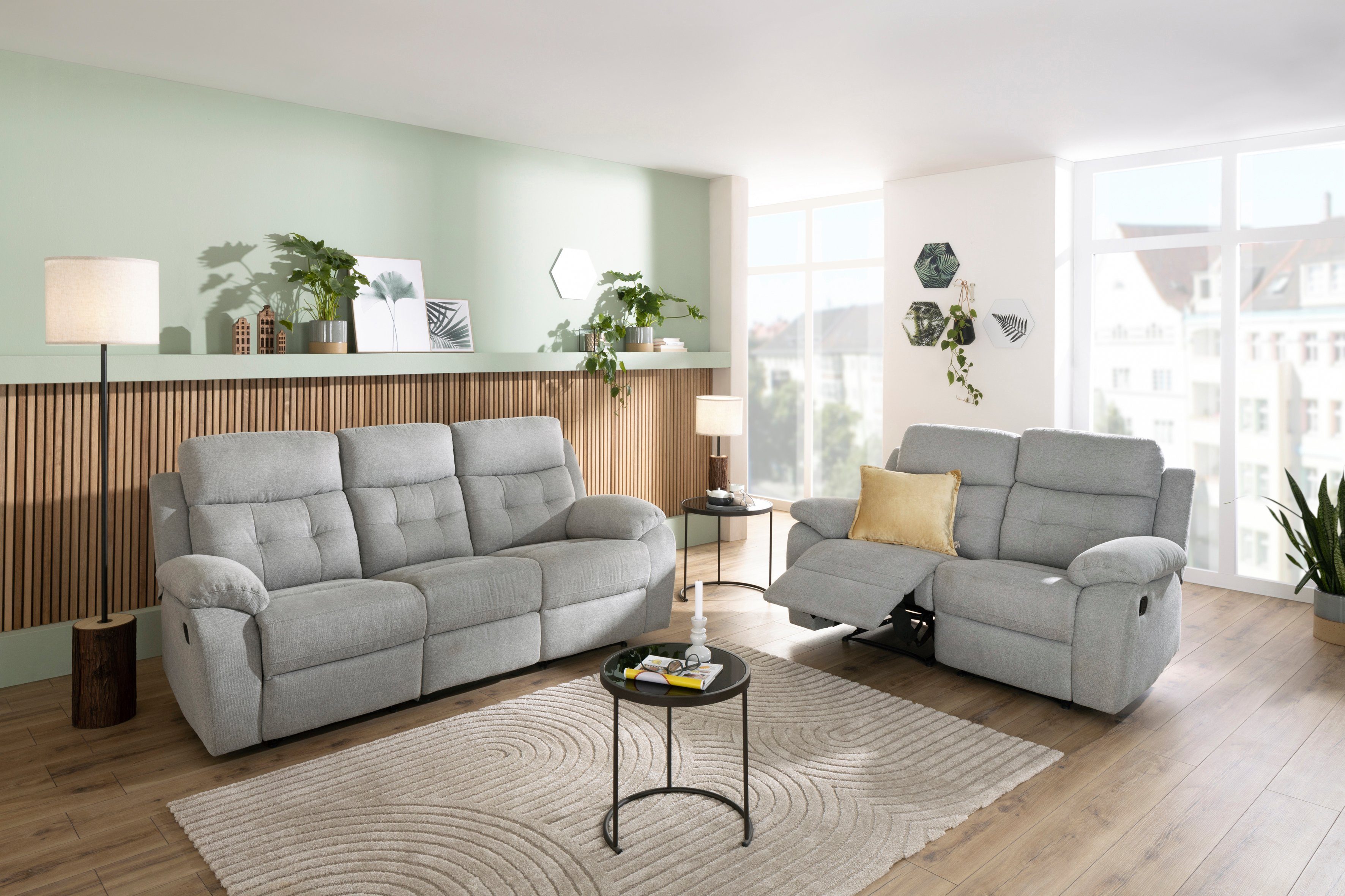 Home affaire 2-zitsbank Lannilis met handmatige en elektrische relaxfunctie