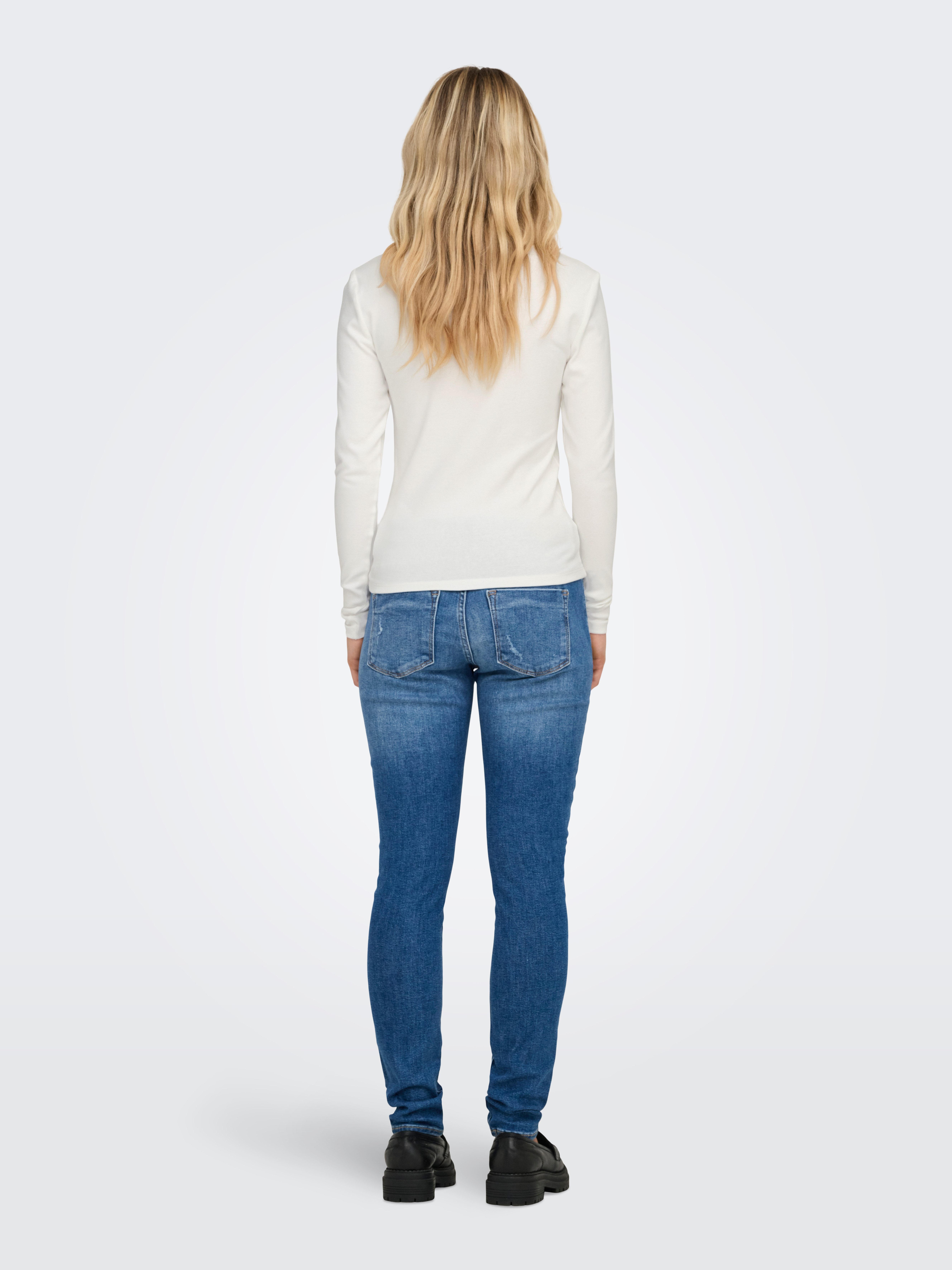 Only Shirt met lange mouwen ONLRILEY O-NECK L S TOP JRS