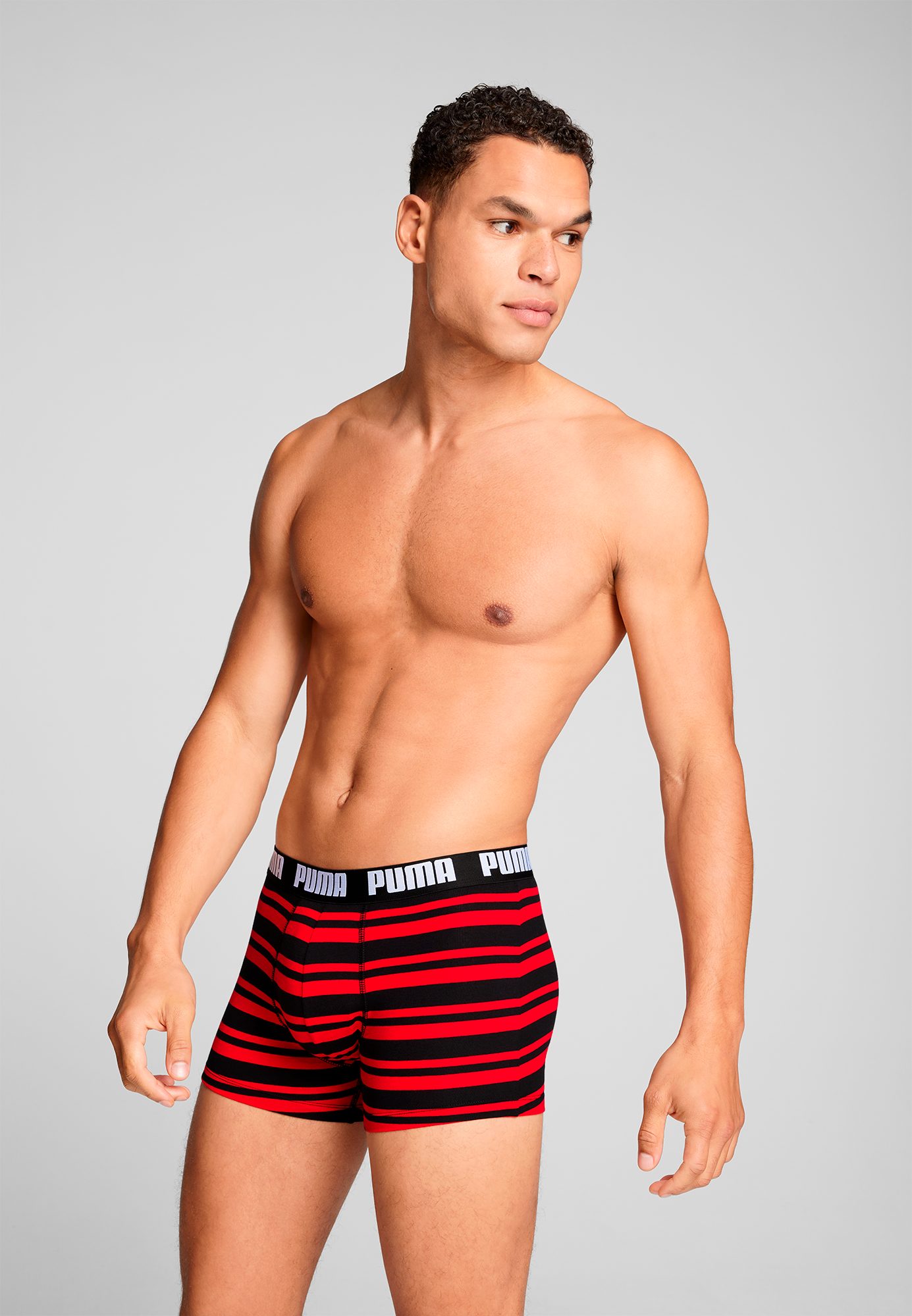 PUMA Boxershort PUMA MEN EVERYDAY STRIPED BOXERS 2P (2 stuks, Set van 2)