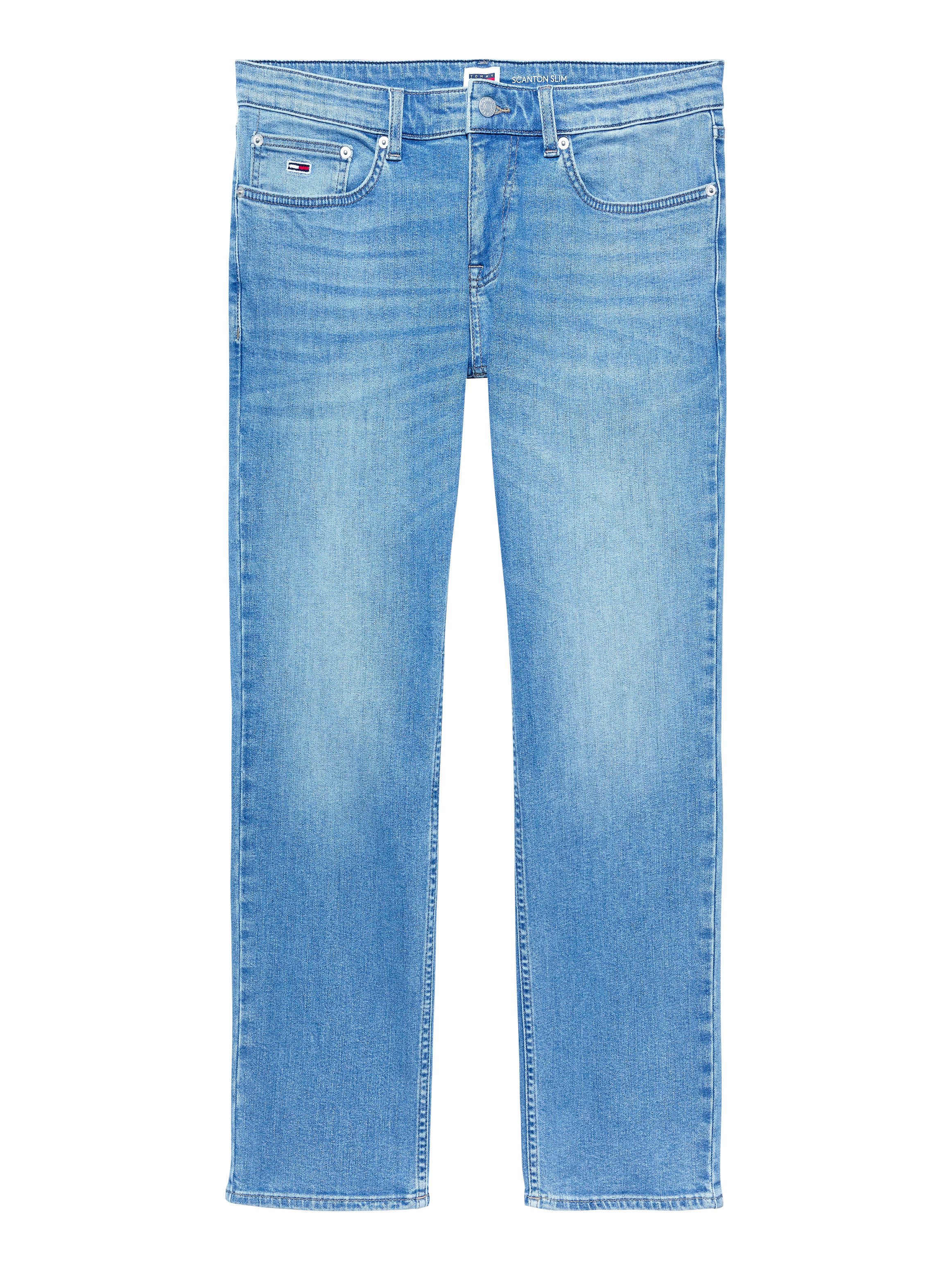 TOMMY JEANS Slim fit jeans SCANTON SLIM met gestempeld logo