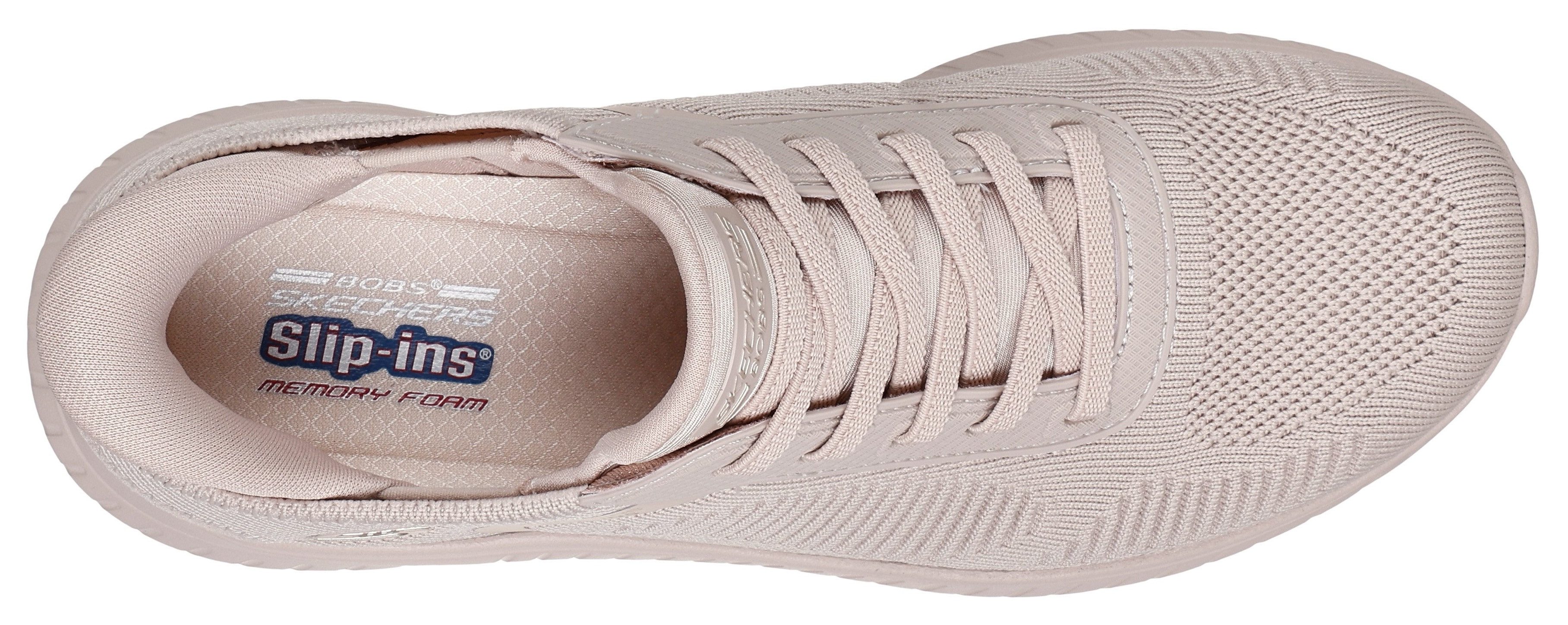 Skechers Slip-on sneakers BOBS SQUAD CHAOS-CURRENT MUSE Vrijetijdsschoen geschikt voor machinewas