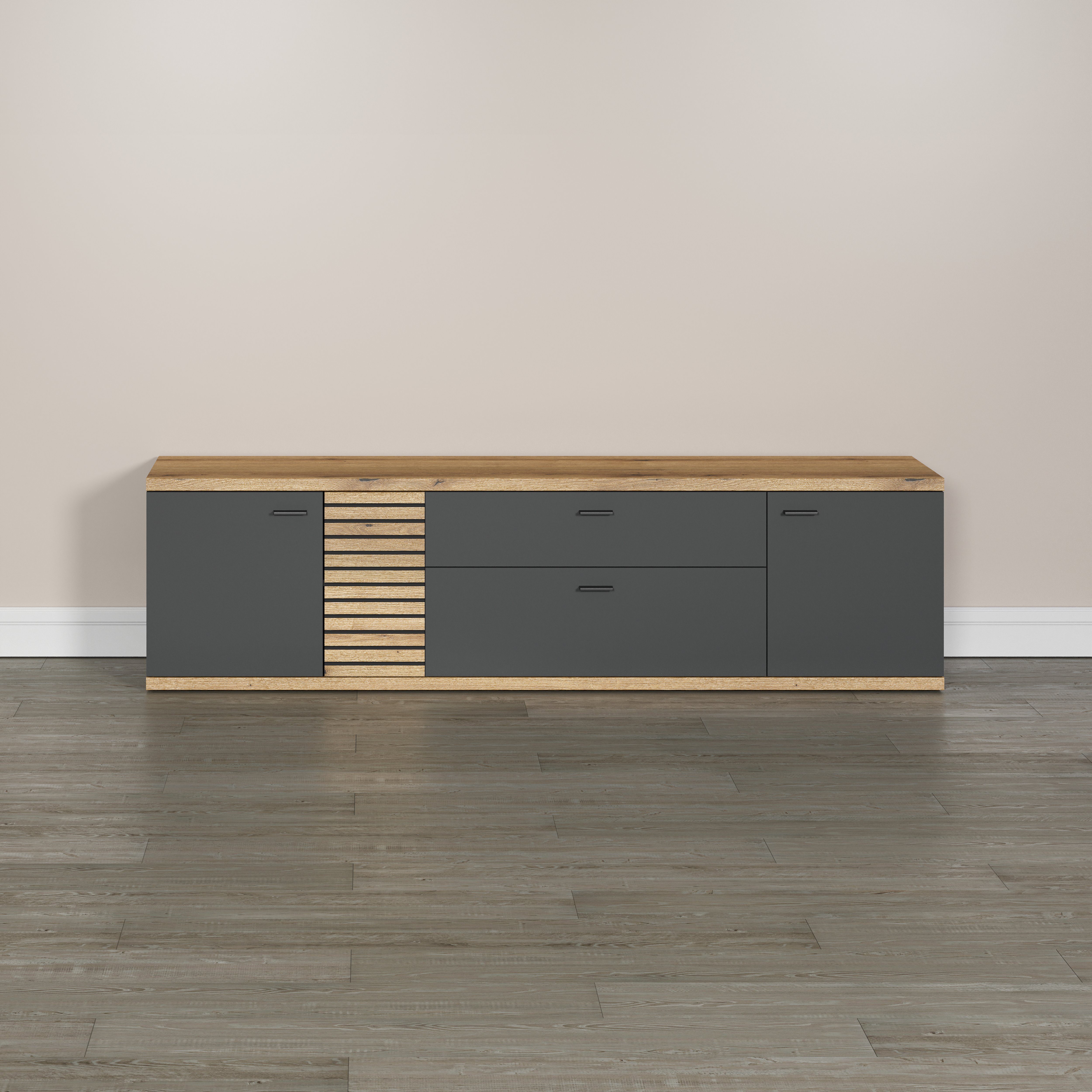 INOSIGN Tv-meubel Galway TV-kast TV-lowboard in modern ontwerp, breedte 202 cm