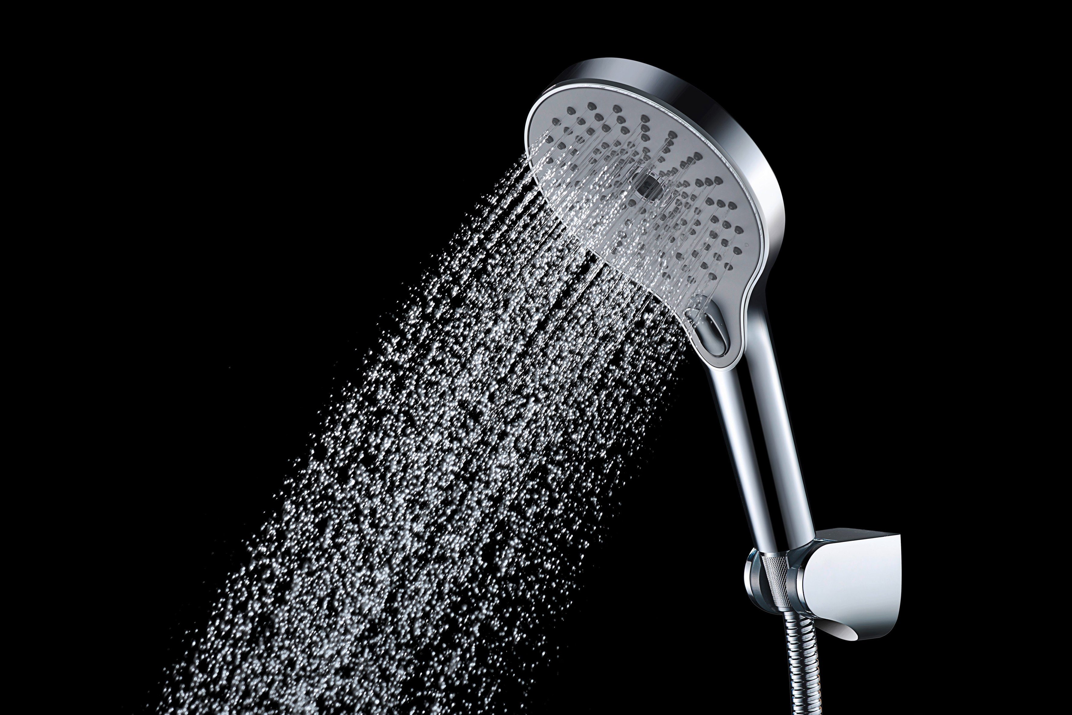 WENKO Handsproeier Ultimate Shower Chroom/Wit, Ø 13 cm (1-delig)