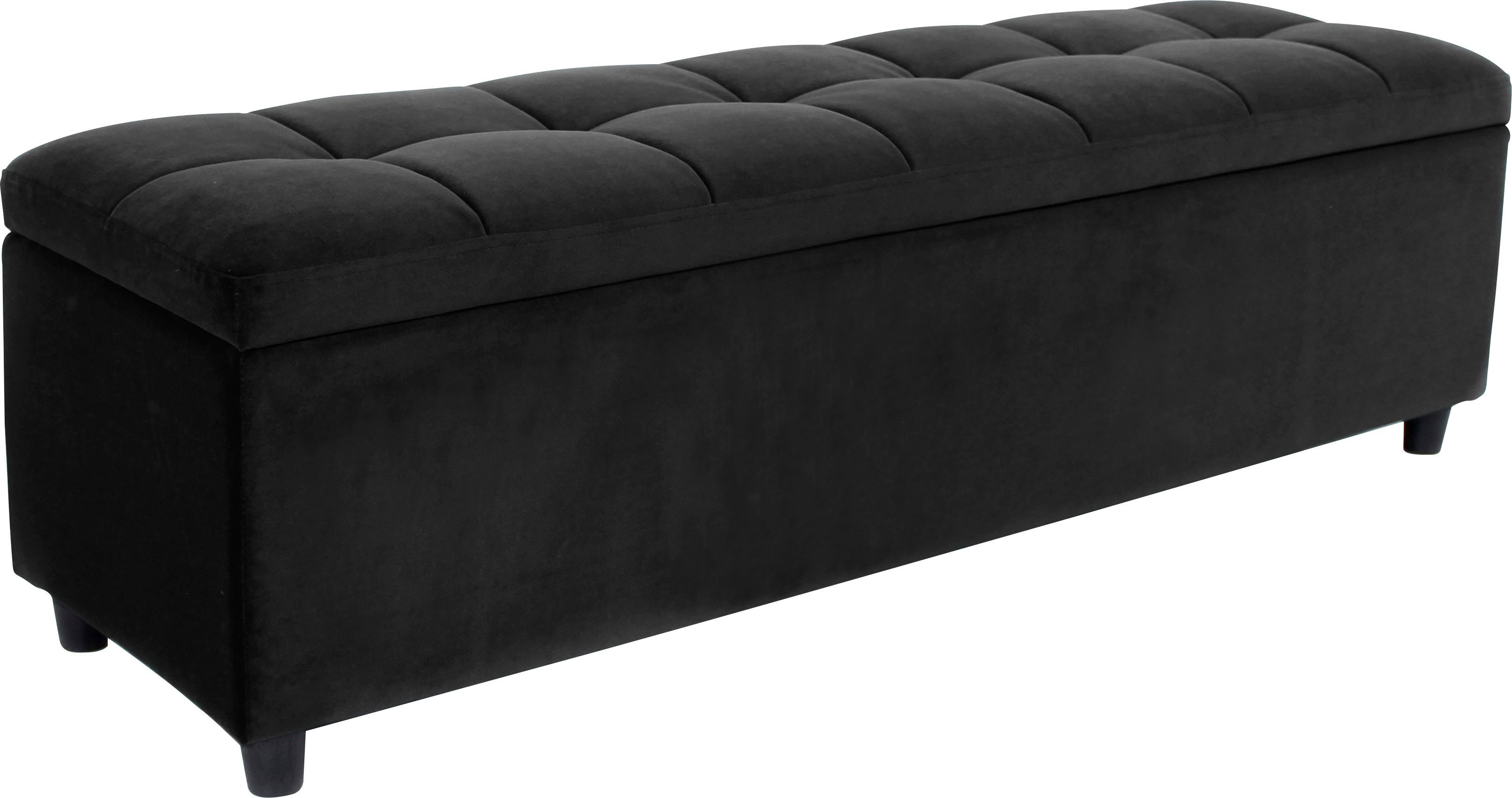 COUCH ♥ Slaapkamerbankje Doorgestikt Met bergruimte, ook als garderobebank geschikt, bank