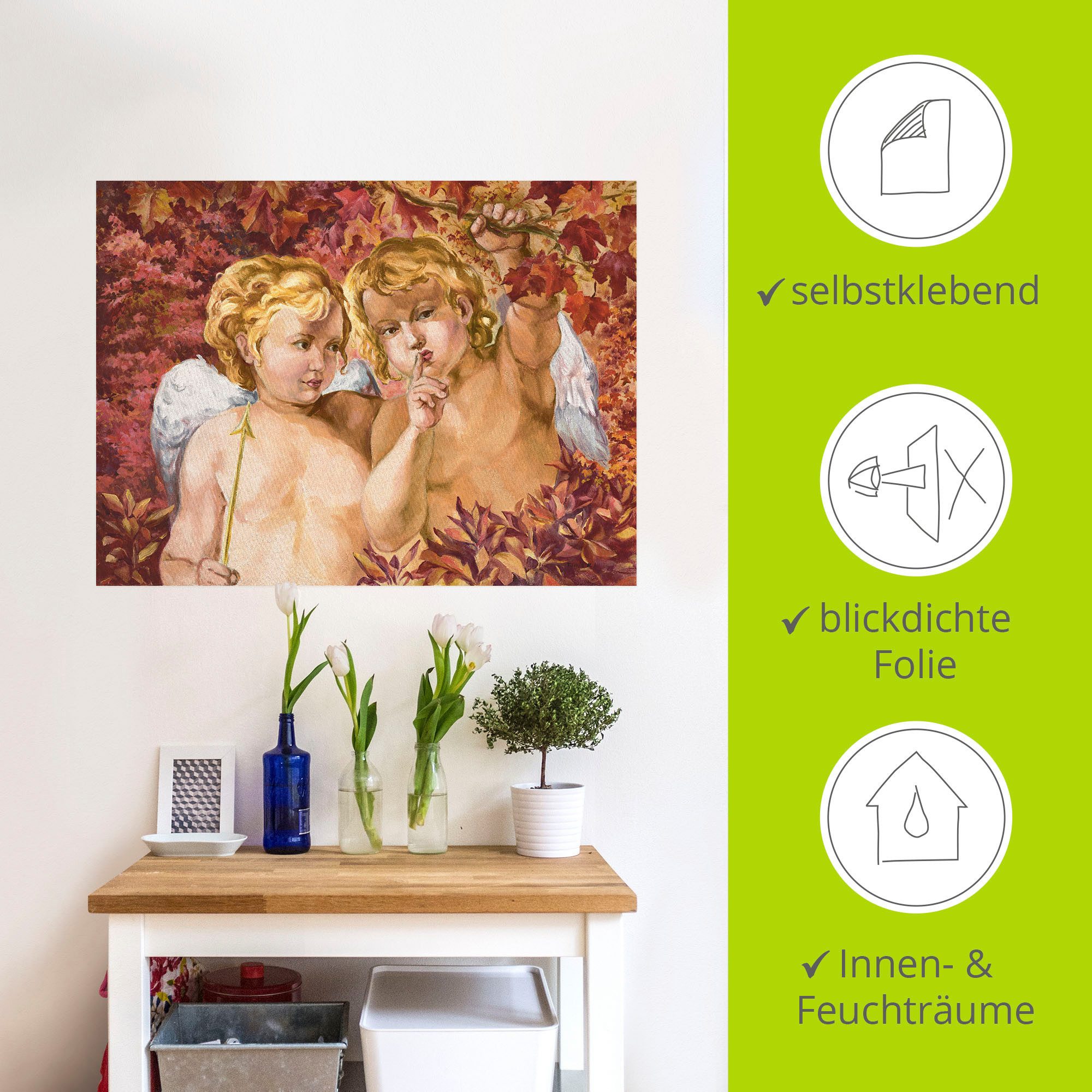 Artland Artprint Engel in het bos als poster, muursticker in verschillende maten