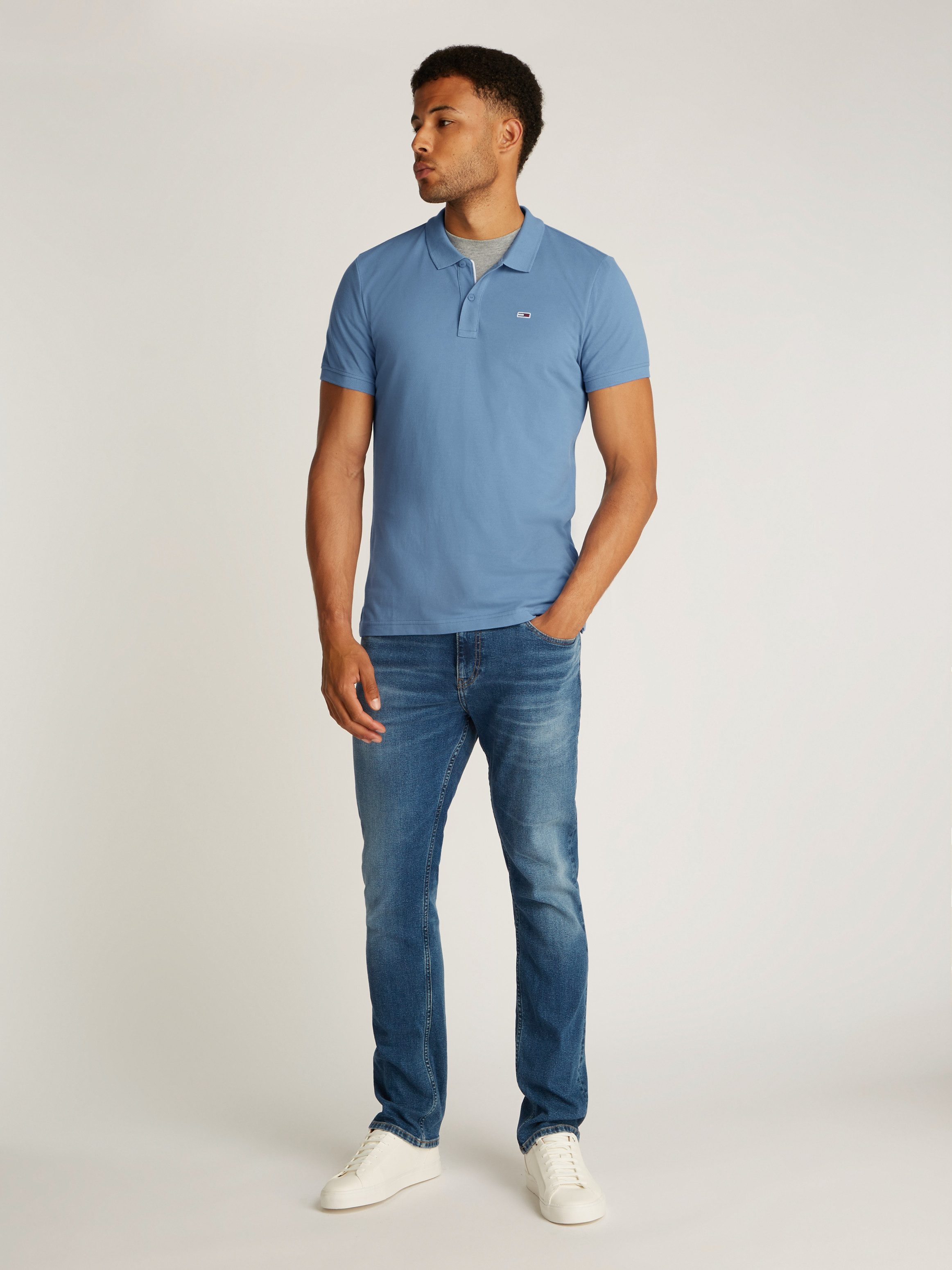 TOMMY JEANS Poloshirt TJM SLIM PLACKET POLO