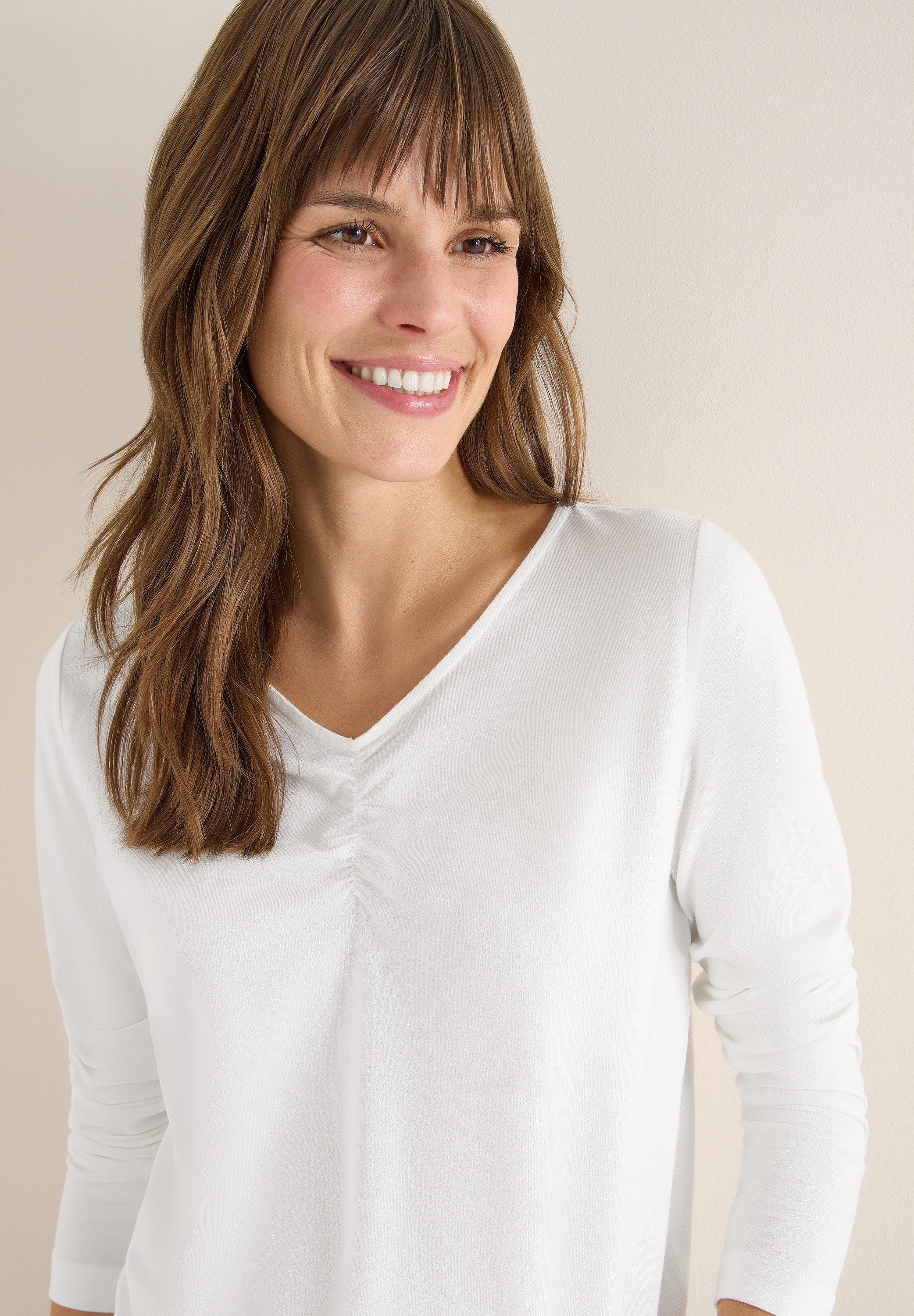 Cecil Shirt met V-hals