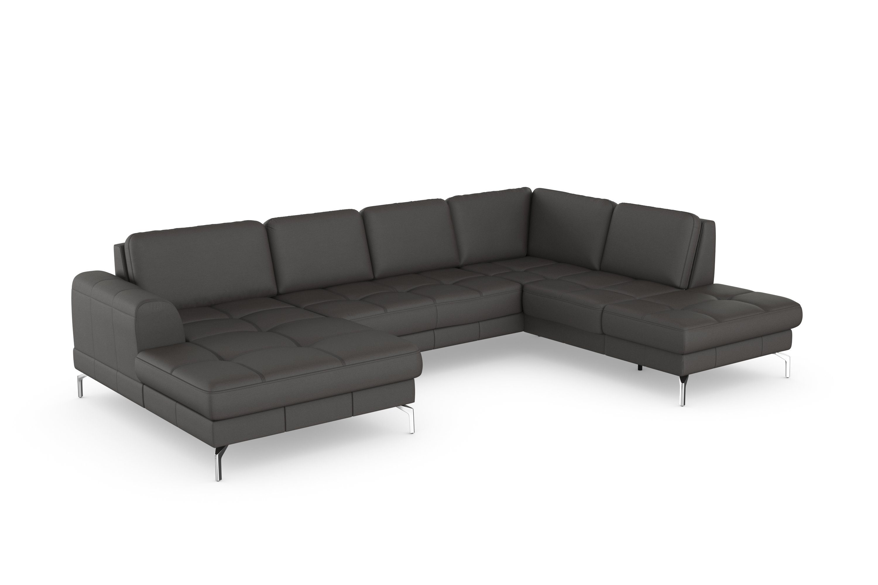 sit&more Zithoek Bendigo U-vorm inclusief zitdiepteverstelling, bodemvrijheid 15 cm, in 2 pootkleuren