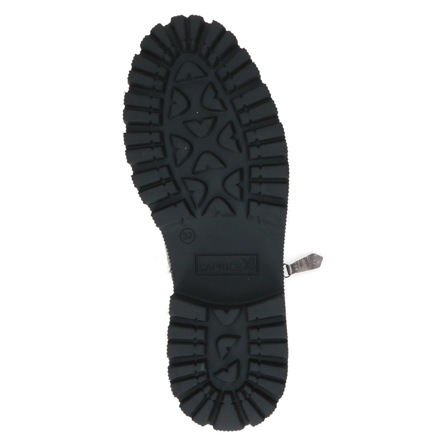 Caprice Veterschoenen , blokhak, plateau, veterlaarsje met sierritssluiting buiten