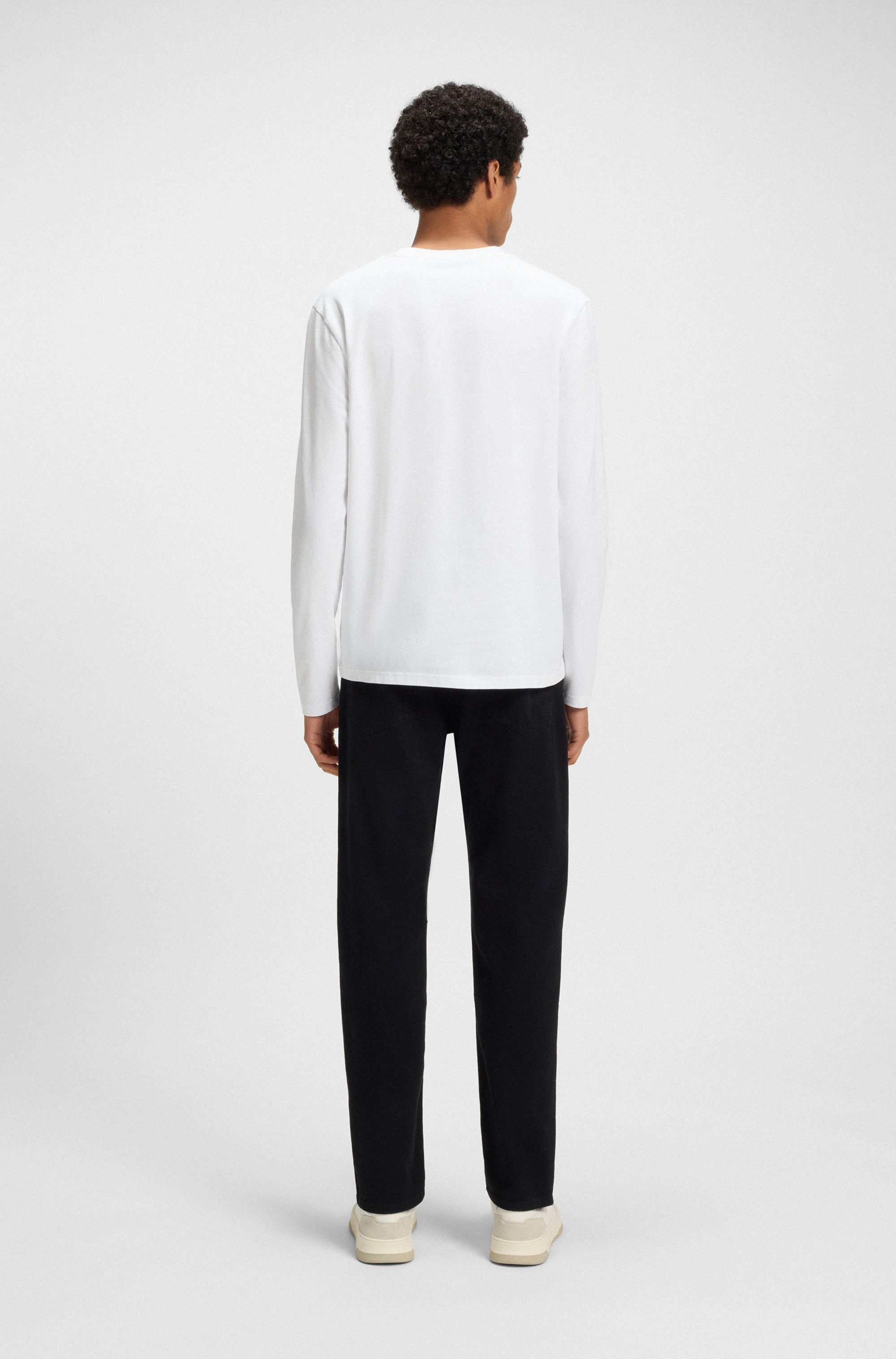 Boss Orange Shirt met lange mouwen TChark met een ronde hals