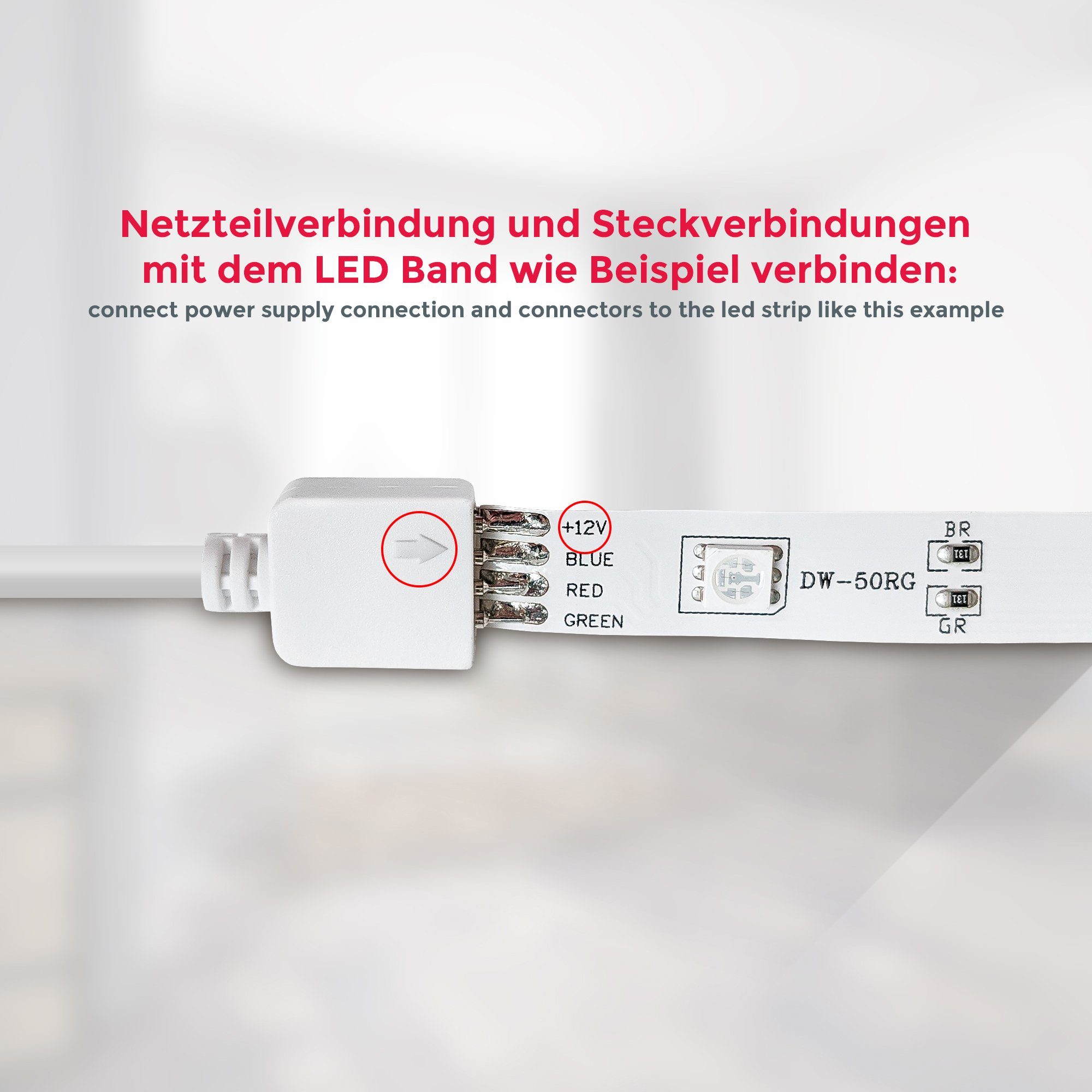 B.K.Licht Led-strepen Lucilla 10m led strip band dimbaar rgb met afstandsbediening