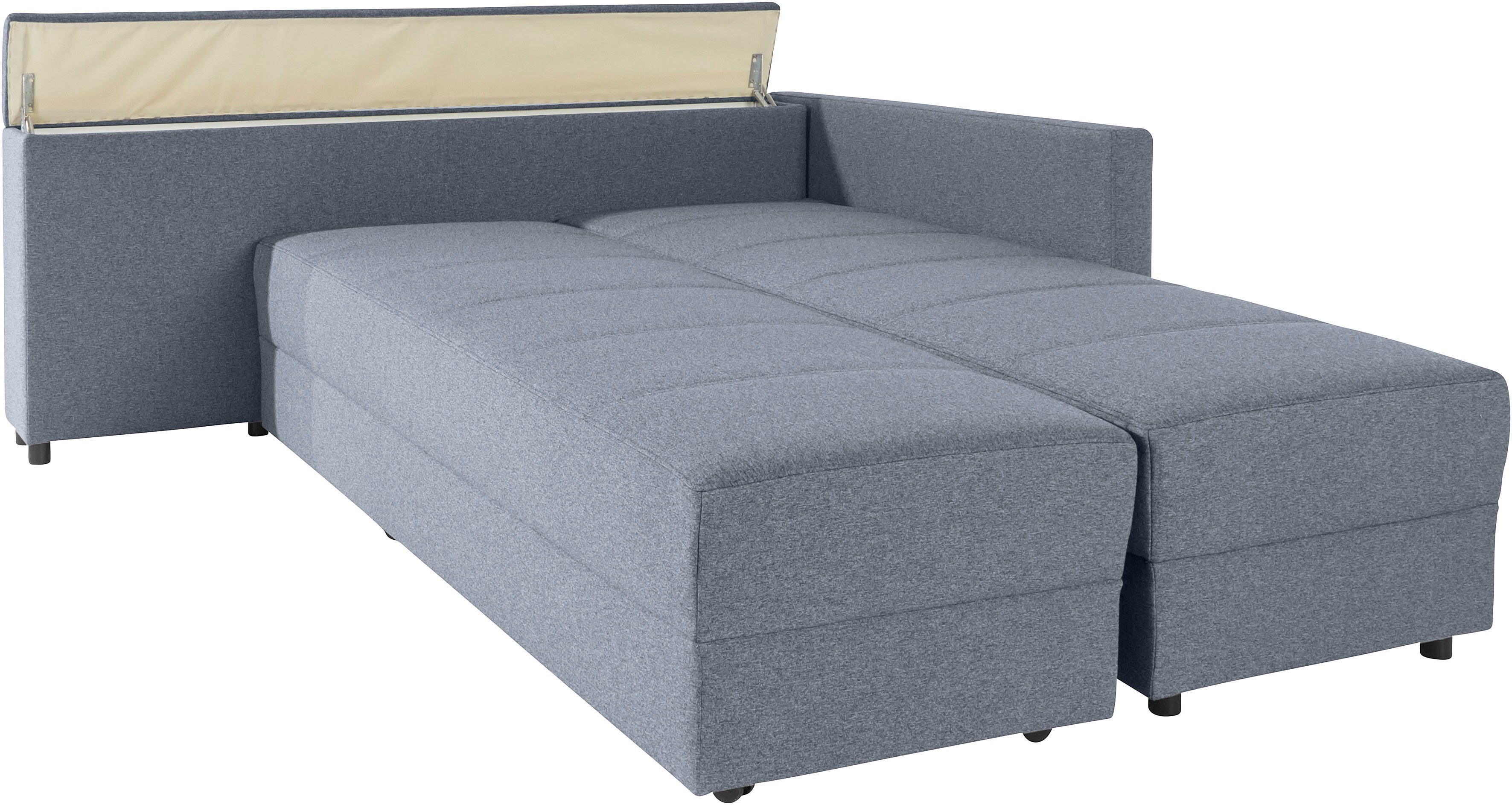 LOOKS BY WOLFGANG JOOP Hoekbank LooksIII L-vorm door draaifunctie tot bed verwisselbaar, inclusief opbergvak