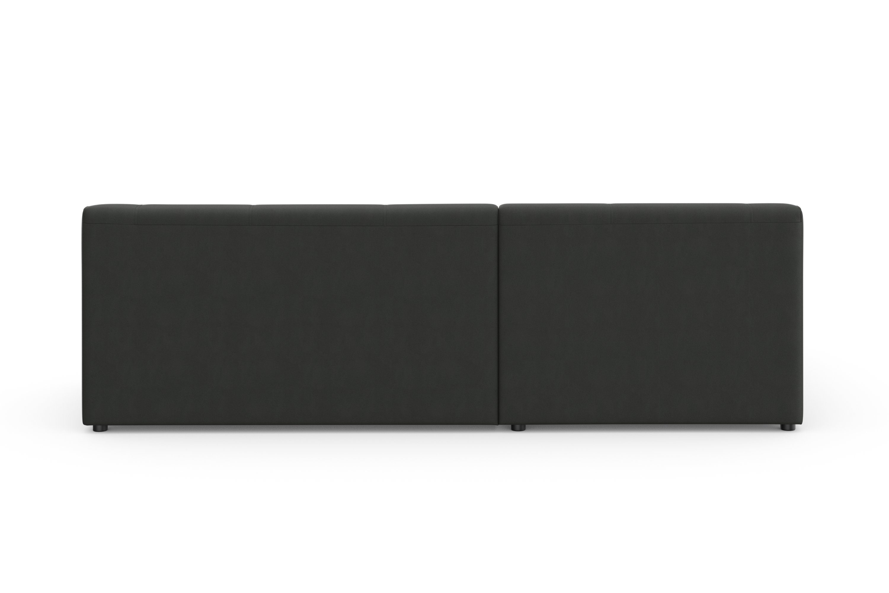 DOMO collection Hoekbank Topper, elegant en tijdloos, compacte afmetingen 245/155cm, L-vorm