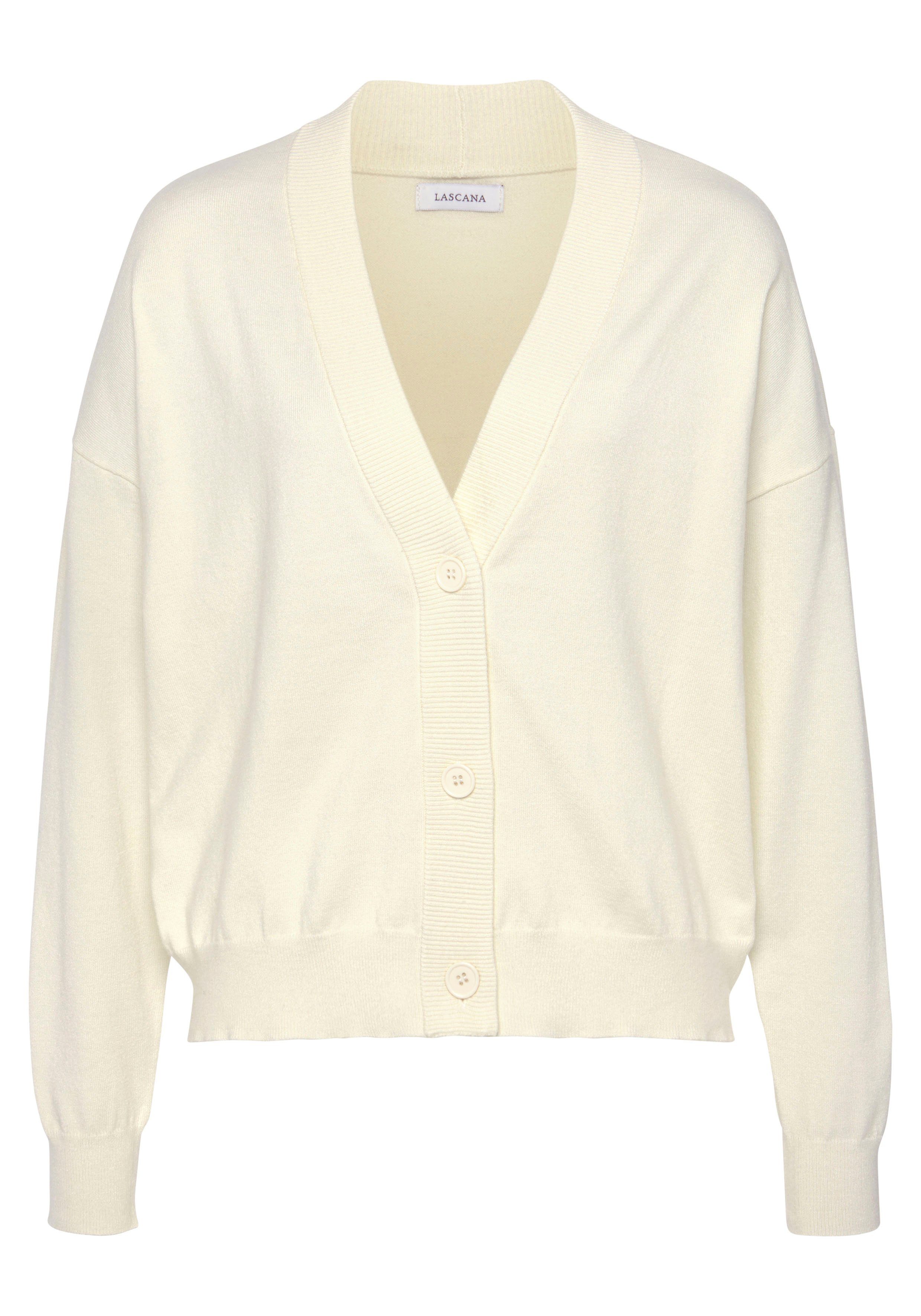 Lascana Vest -lounge jas in korte vorm loungewear