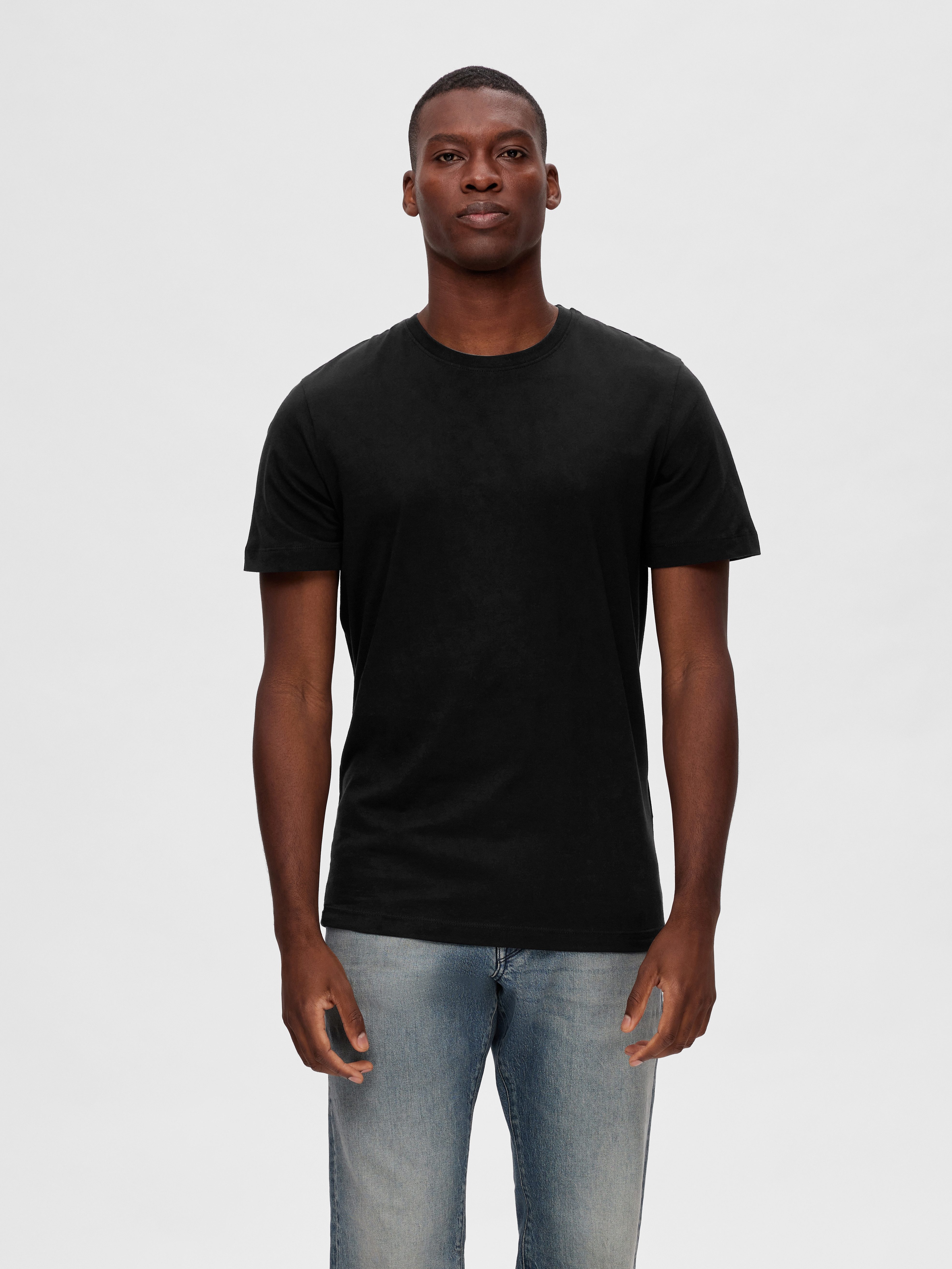 SELECTED HOMME Shirt met ronde hals SLHCORMAC SS O-NECK TEE 5 PACK NOOS (set, 5-delig)