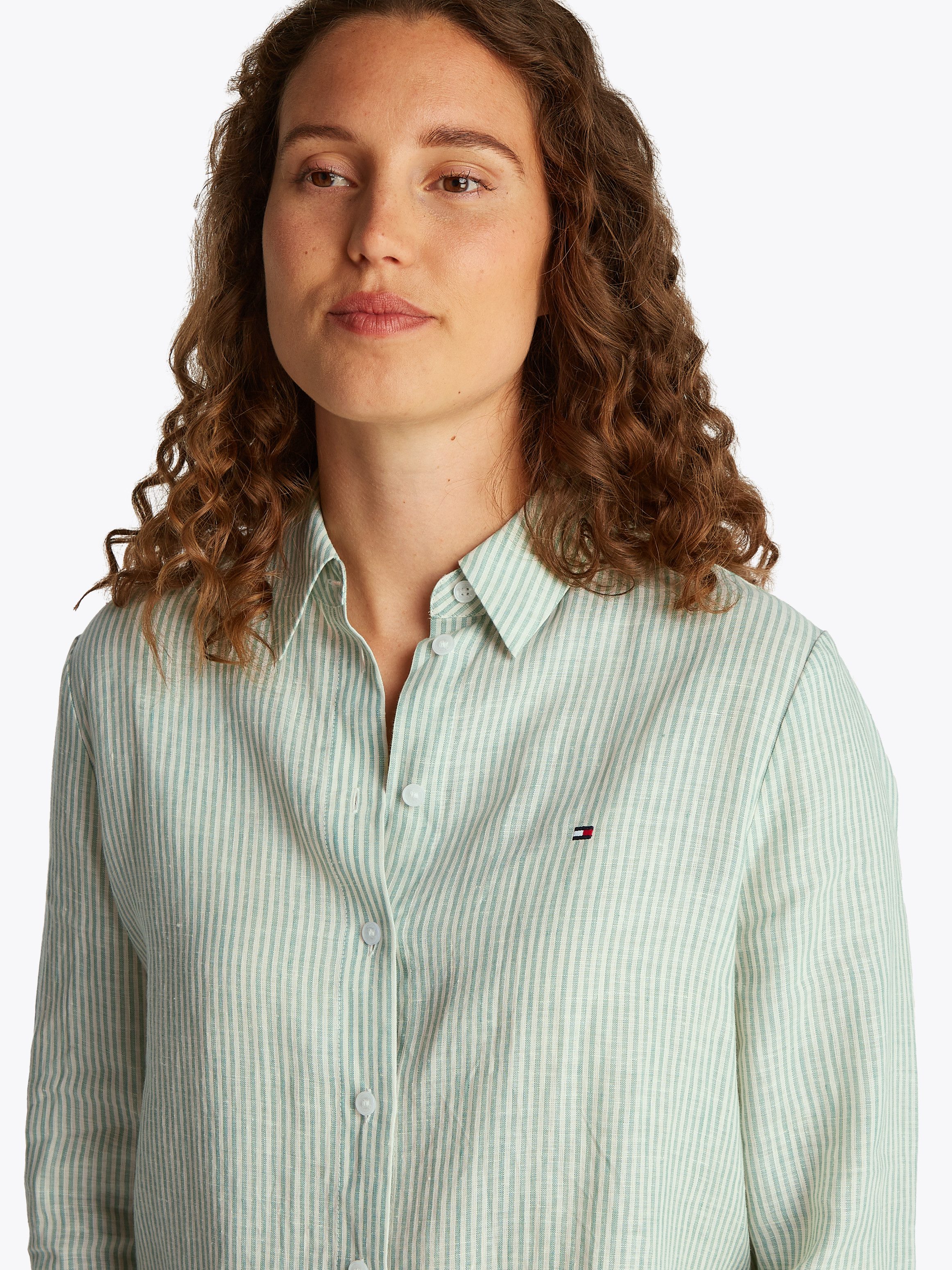 Tommy Hilfiger Overhemdblouse ESS LINEN RELAXED SHIRT