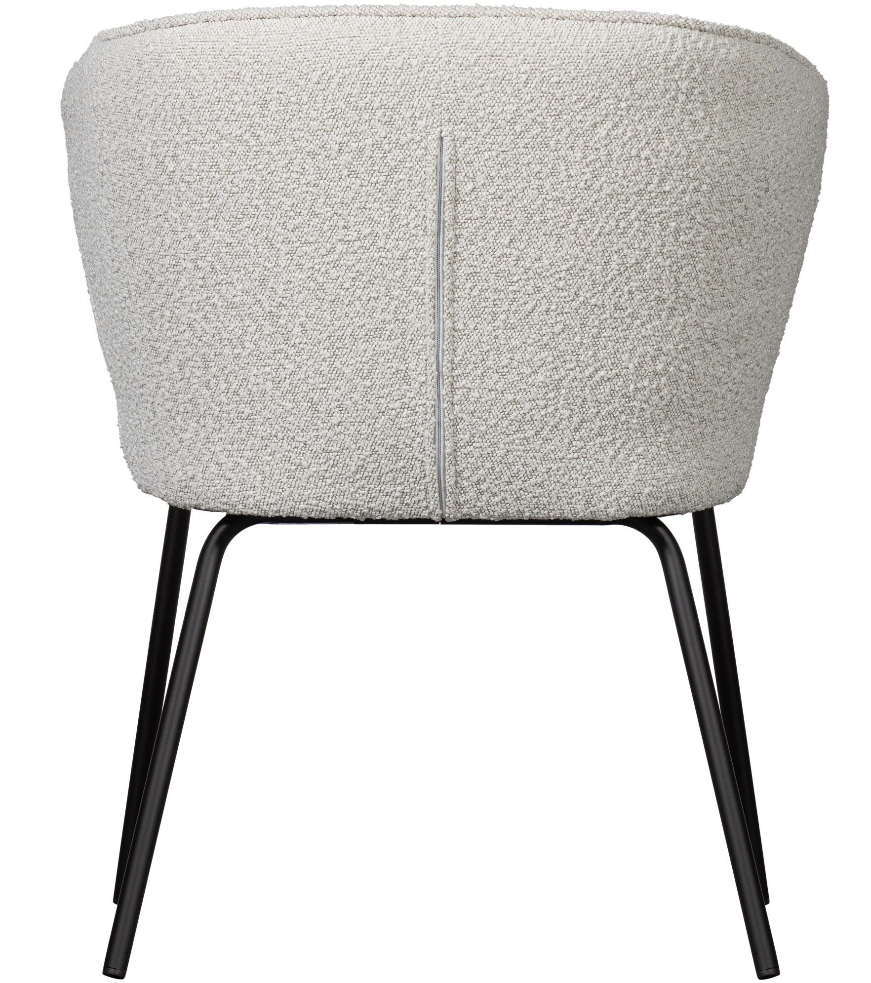 WOOOD Eetkamerstoel ADMITS Gestoffeerde stoel met 4-poots frame, gepolsterd, H 77 cm x B 60 cm (set, 2 stuks)