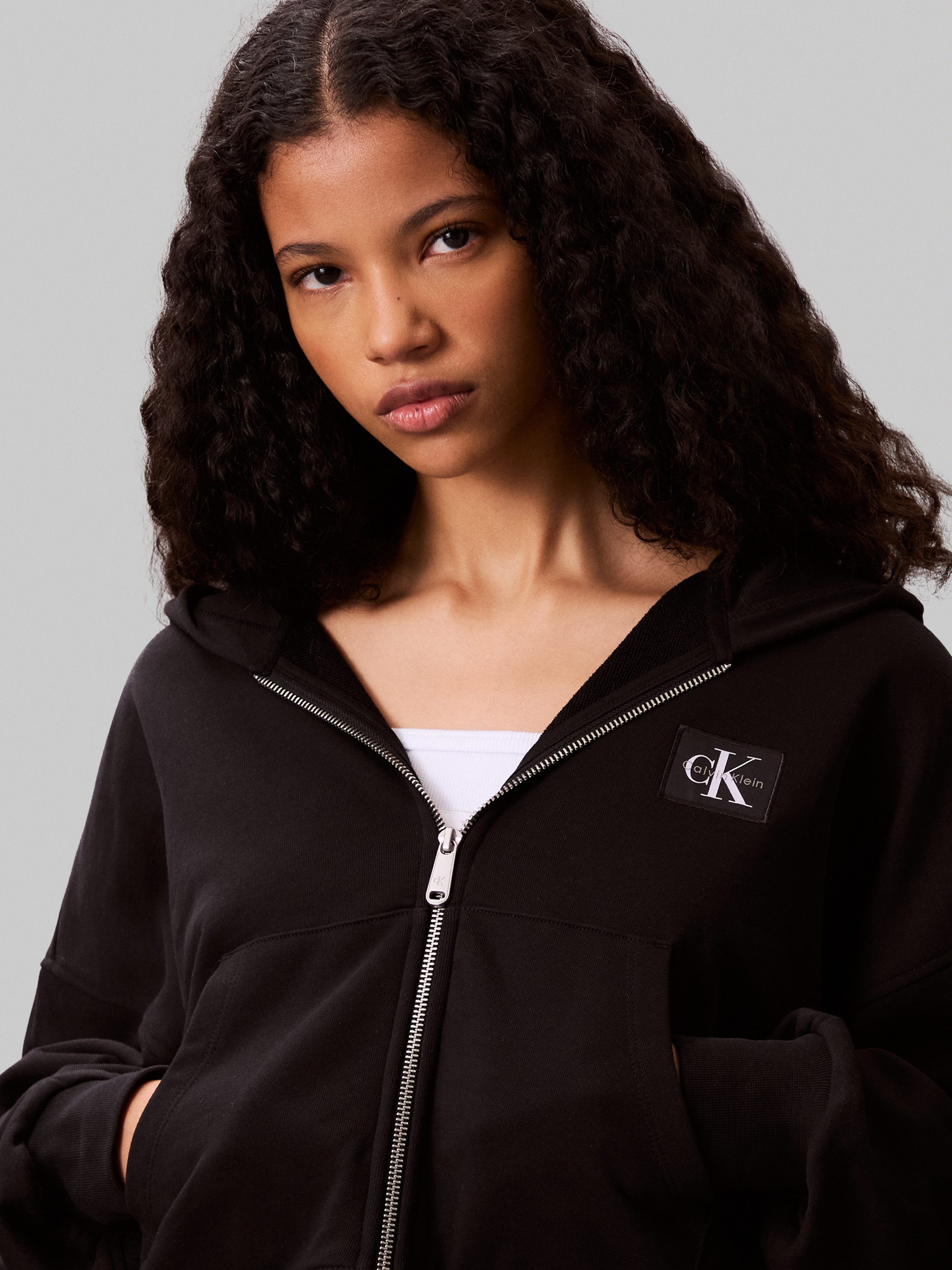 Calvin Klein Hoodie A- FRNCH TRRY BDG LG
