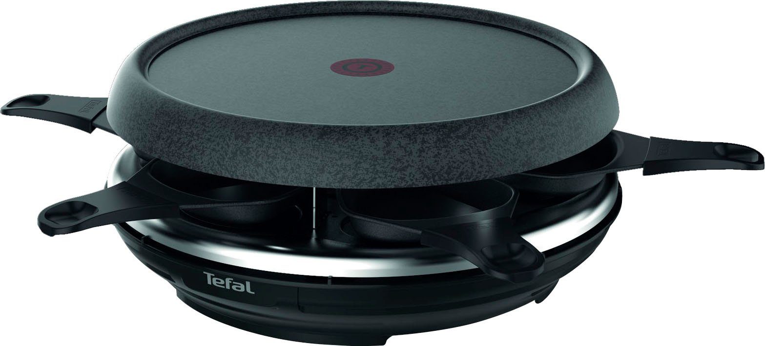 Tefal Raclette en fondueset Cheese 'n Co, 6 raclettepannetjes, 850 W, voor 6 personen,