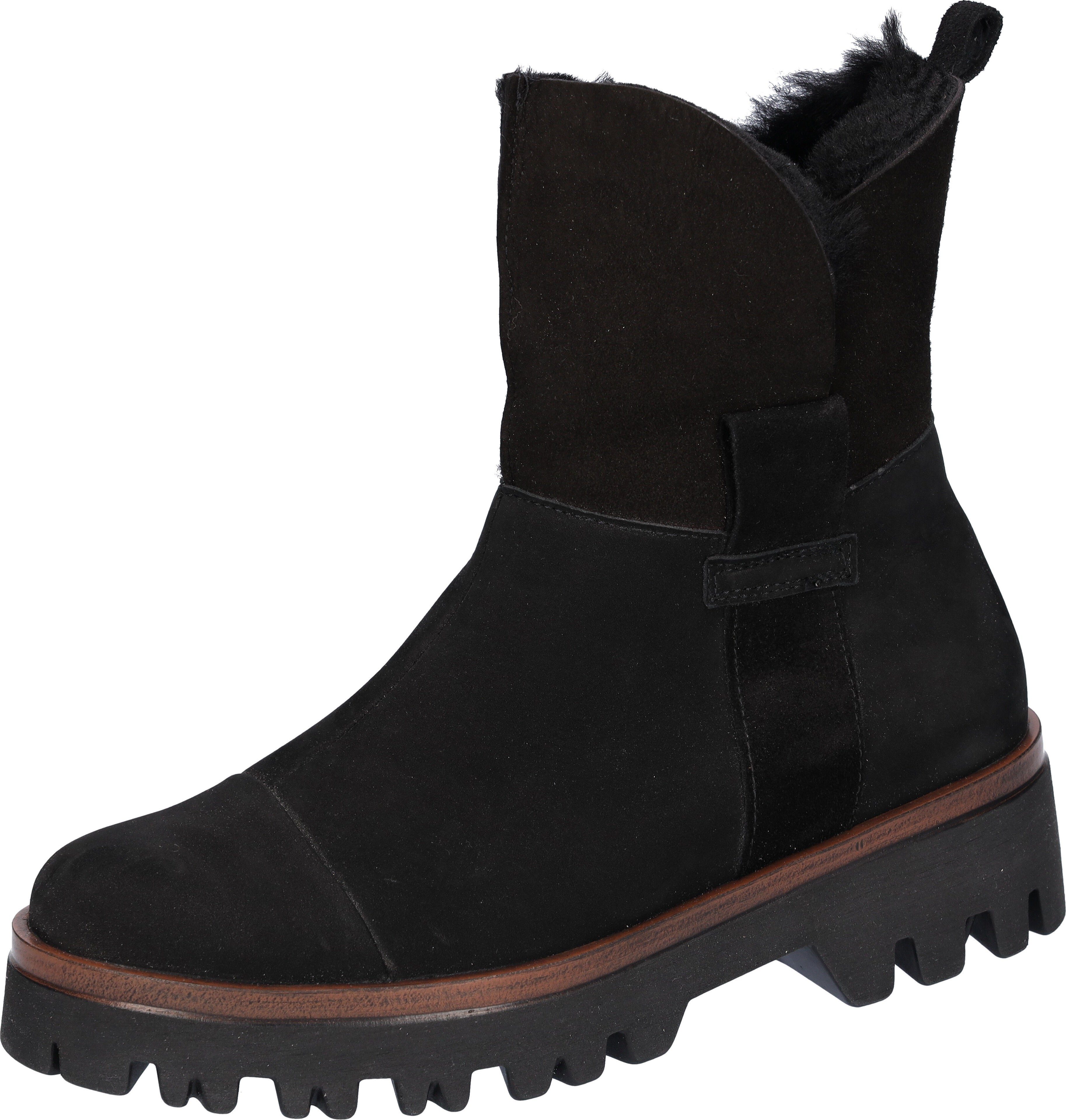 Waldläufer Winterlaarzen H-LONDON , comfortboots, profielzool, met knuffelige kraag, comfortabele breedte g