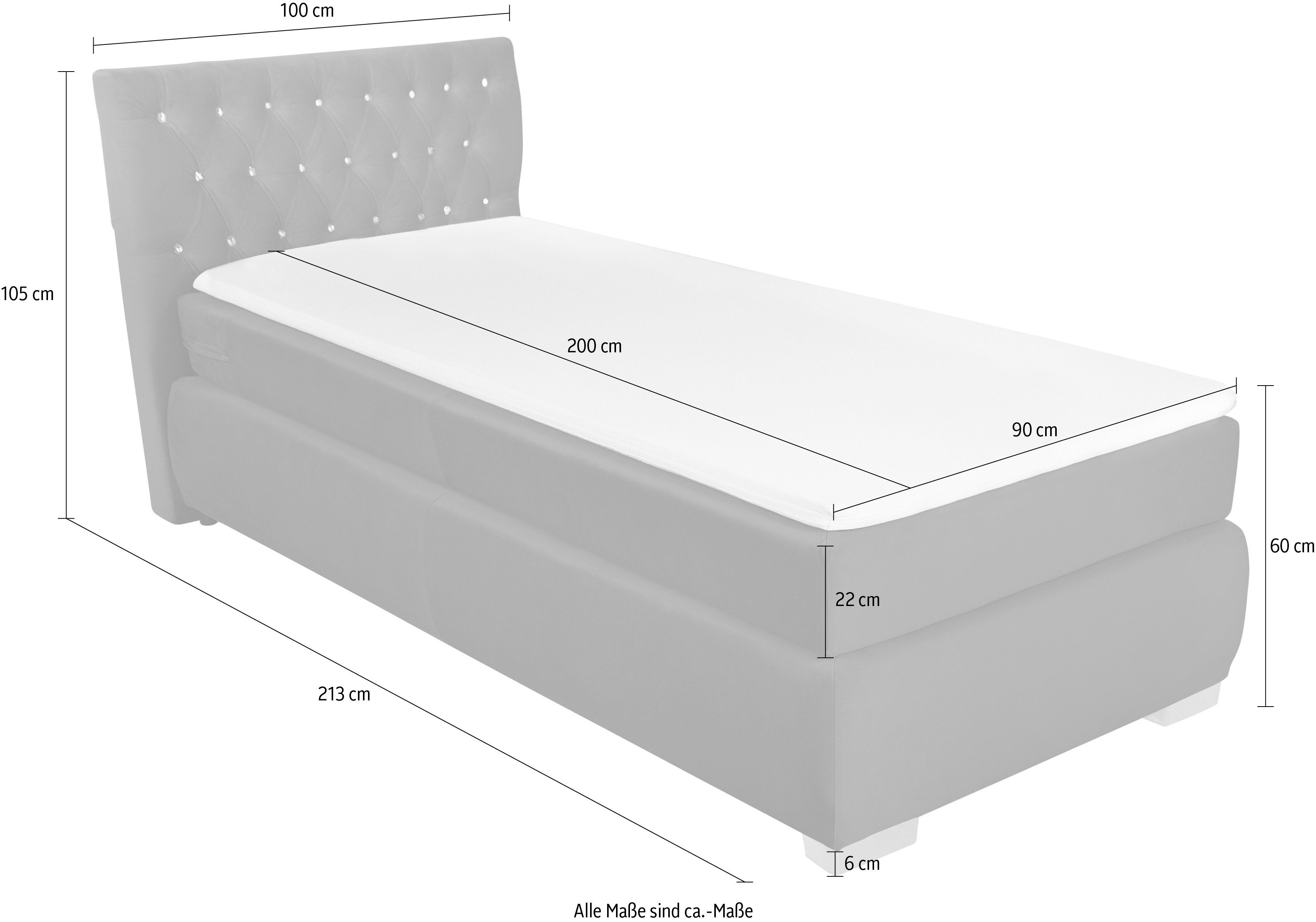 Leonique Boxspring Rumba Pocketveringsmatras in hardheid 3, in 4 breedten, incl. topmatras