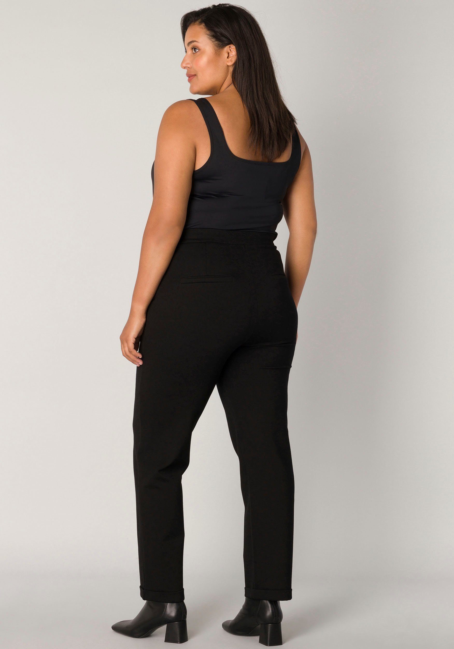 Base Level Curvy Jerseybroek met omslagzoom