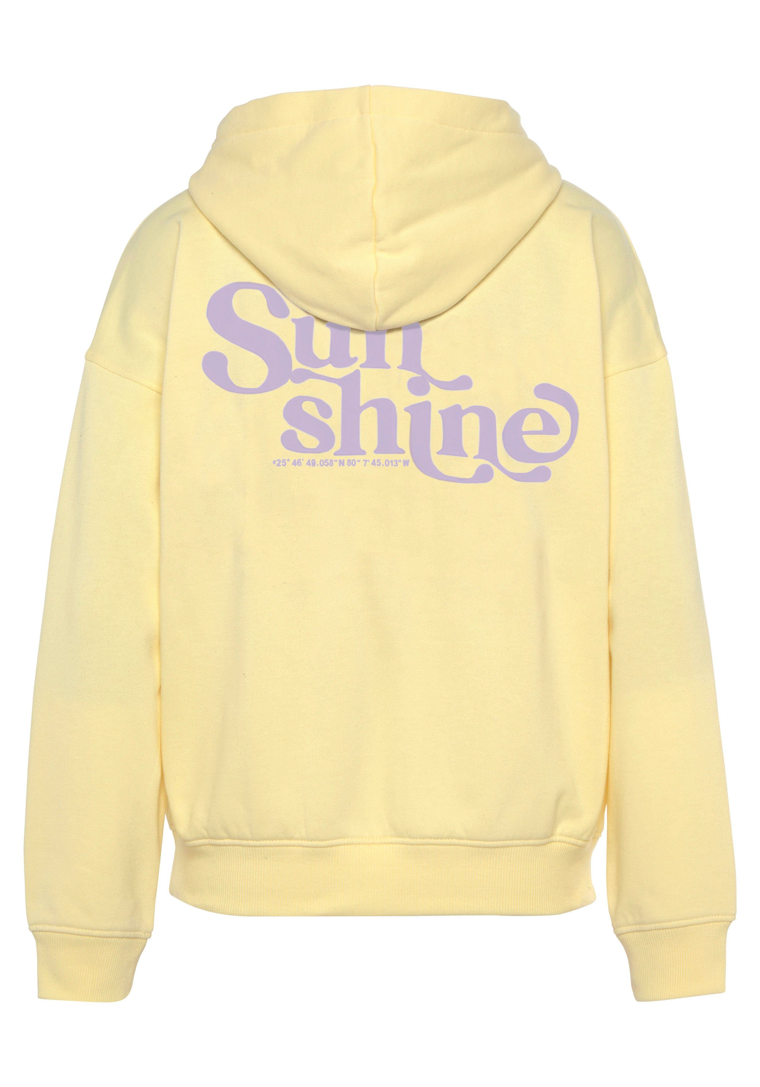 Buffalo Hoodie -Hoodie met rugprint Capuchon sweatshirt met rugprint en ribborden, loungewear