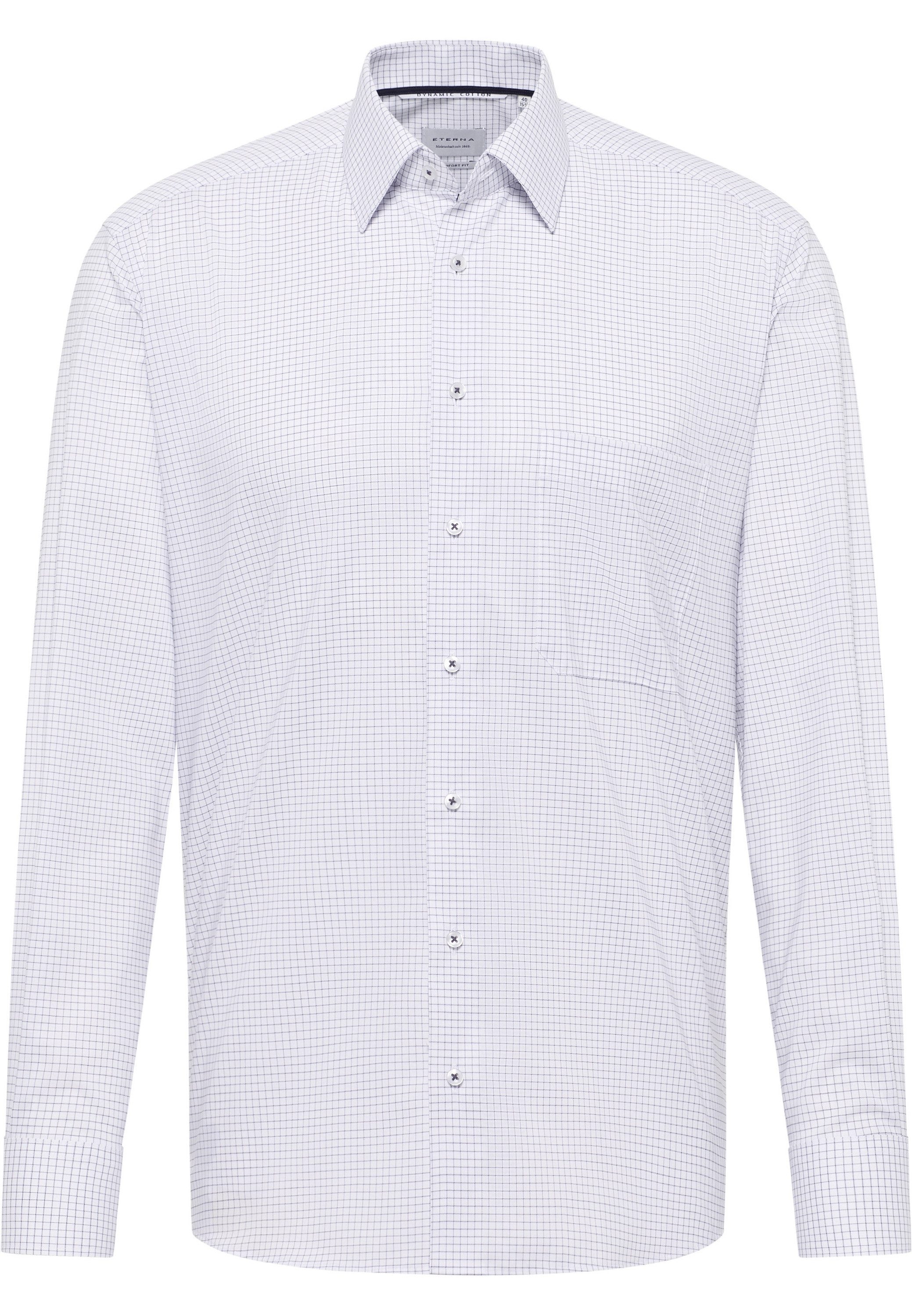 Eterna Overhemd met lange mouwen Comfort fit NON IRON (strijkvrij)