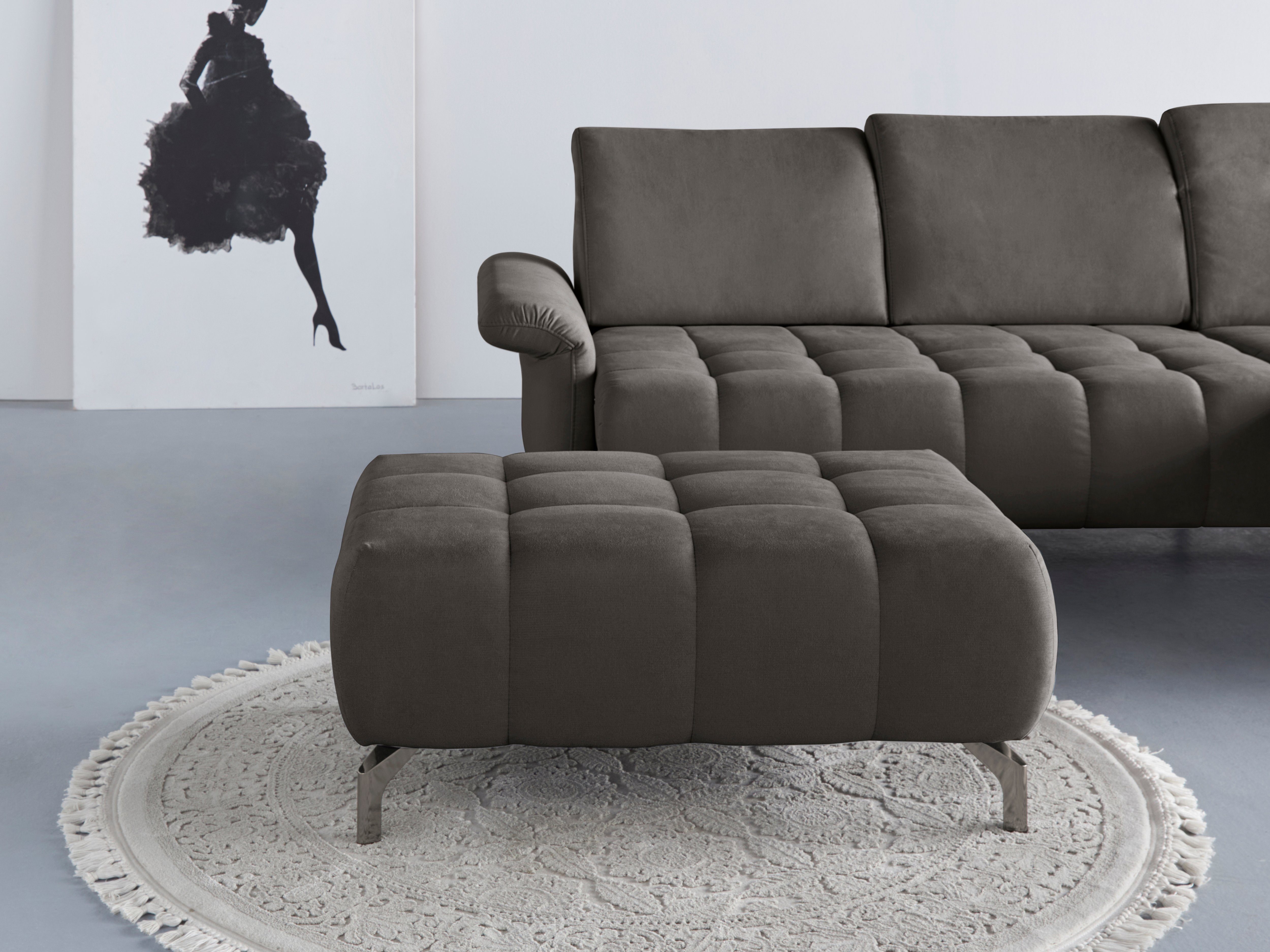 INOSIGN Hocker Fresh passend bij de fresh hoekbank, ook verkrijgbaar met olympia easy clean bekleding hockers maat Olympia Easy clean grijs