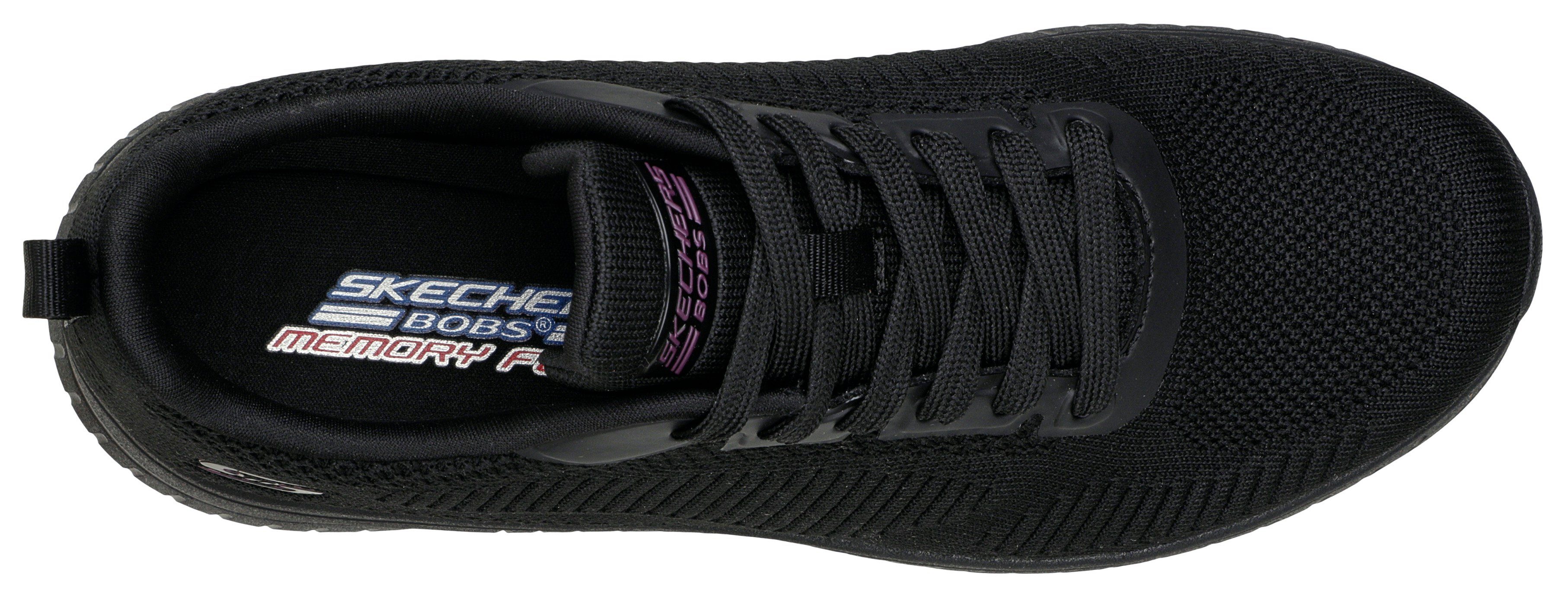 Skechers Sneakers BOBS SQUAD CHAOS FACE OFF , Vrijetijdsschoen, lage schoen, veterschoen met comfort binnenschoen