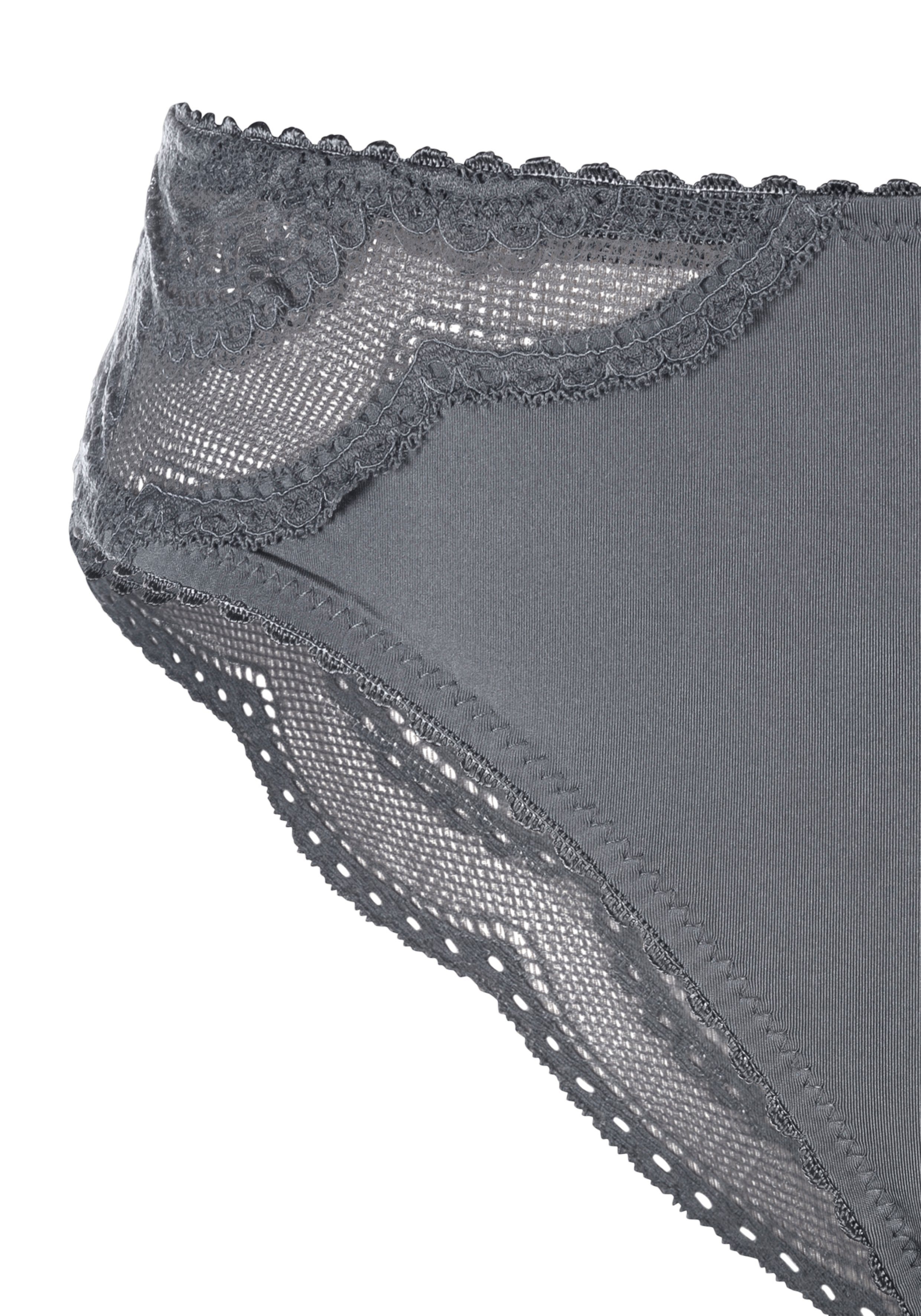 Lascana Brazilian slip met fijne kant (set, 2 stuks)