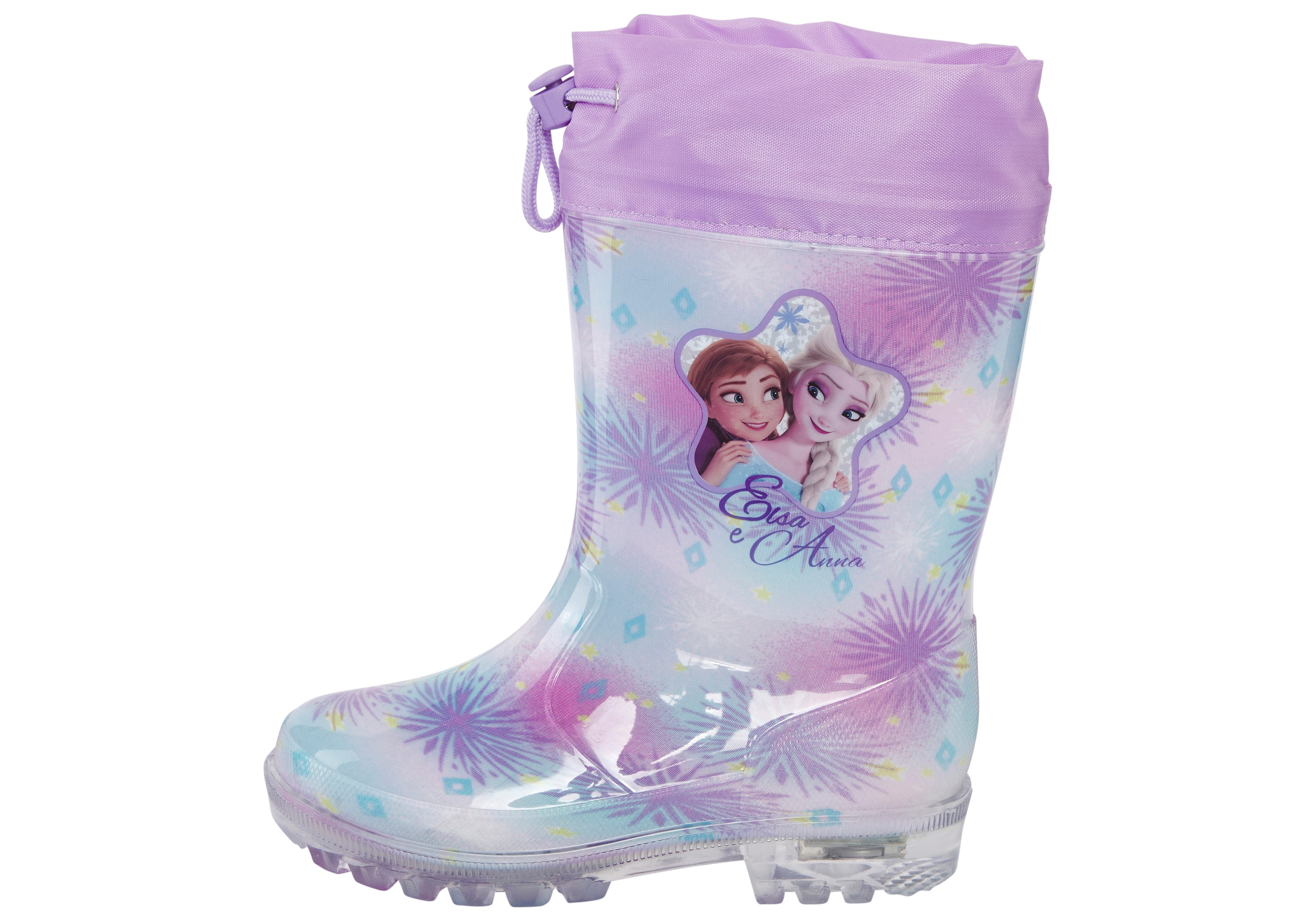 Disney Regenlaarzen Frozen met cool knipperlichtje