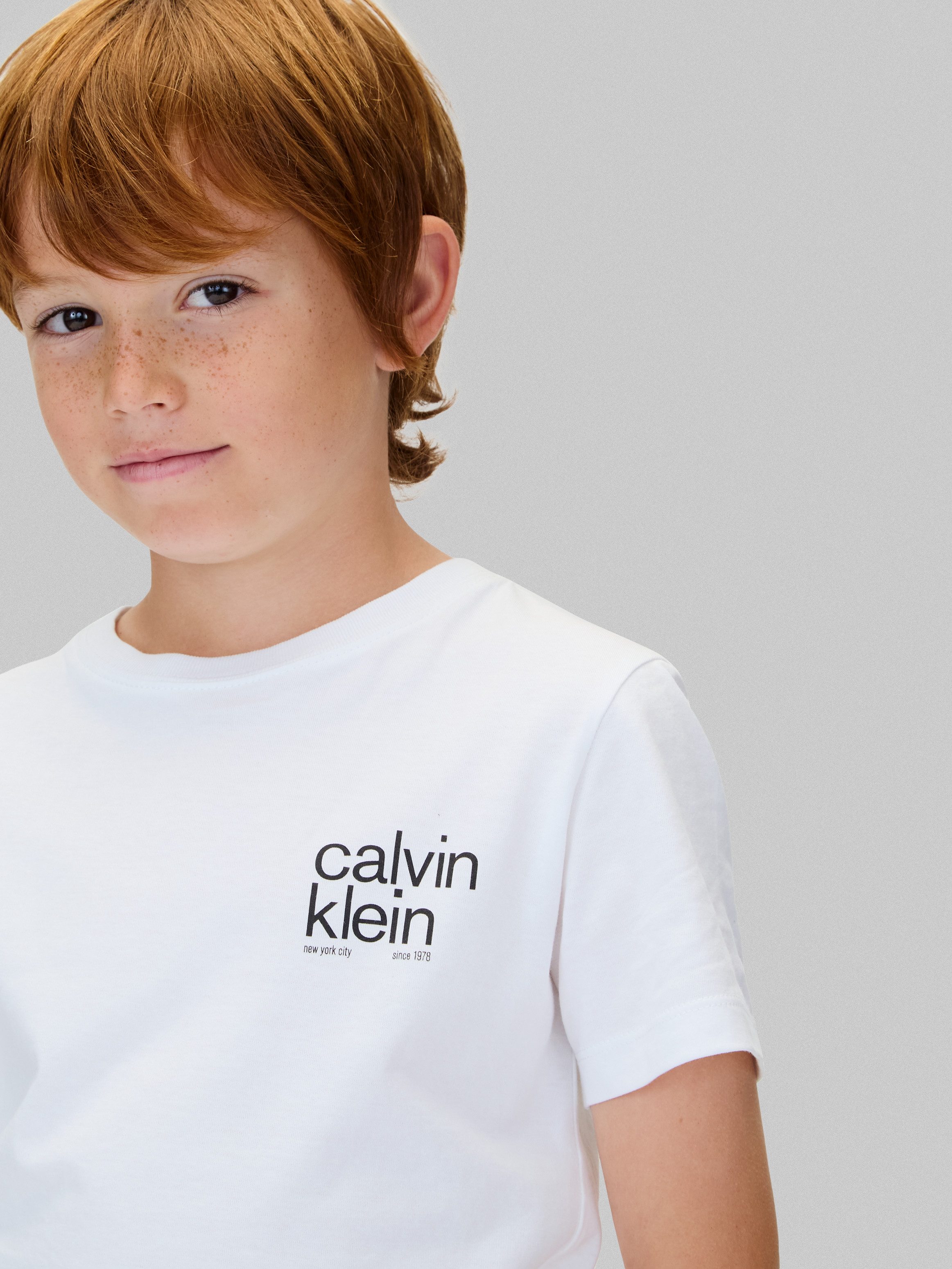 Calvin Klein T-shirt REG. CK SMALL GRAPHIC SS T-SHIRT voor kinderen tot 16 jaar, logo-print