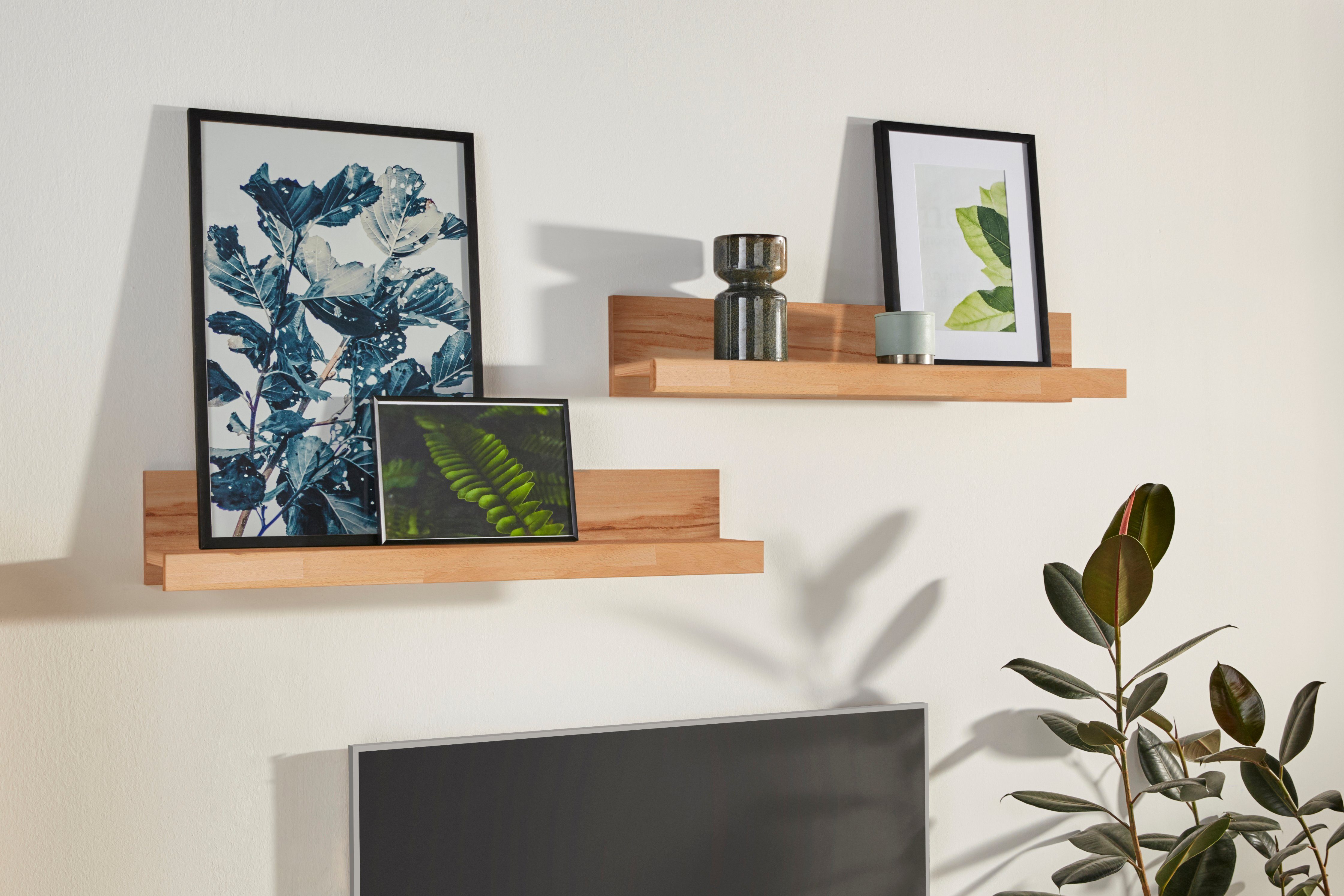 Home affaire Wandplank Kolding set van 2 (set)