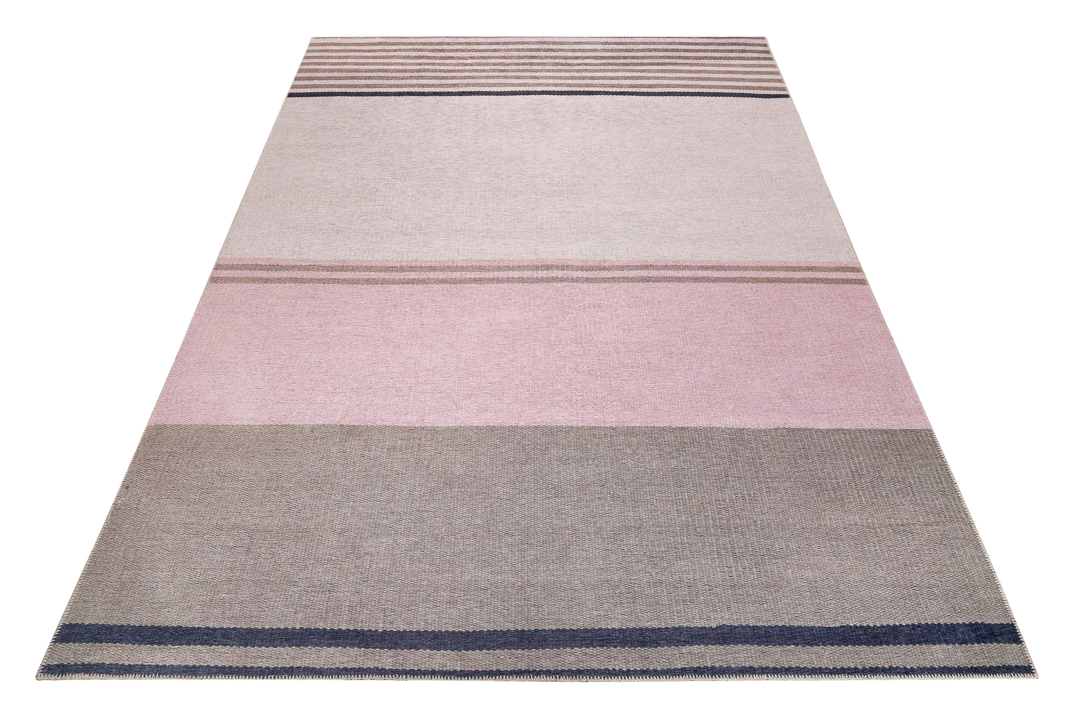 Esprit Vloerkleed Camps Bay ESP-10005 voelt bijzonder zacht aan, woonkamer moderne vloerkleden maat 130 cm x 190 cm x 6 mm roze