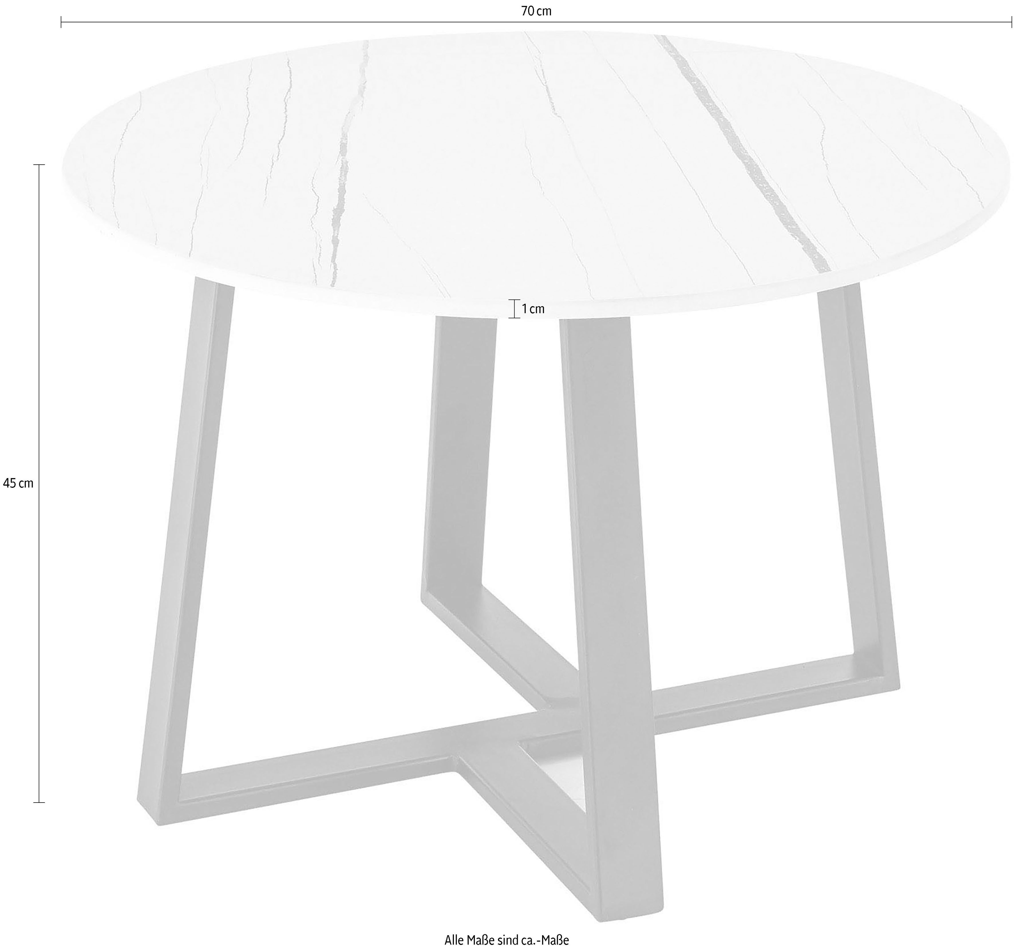 Stolkom Salontafel JASON 1 rond keramiek gemarmerd